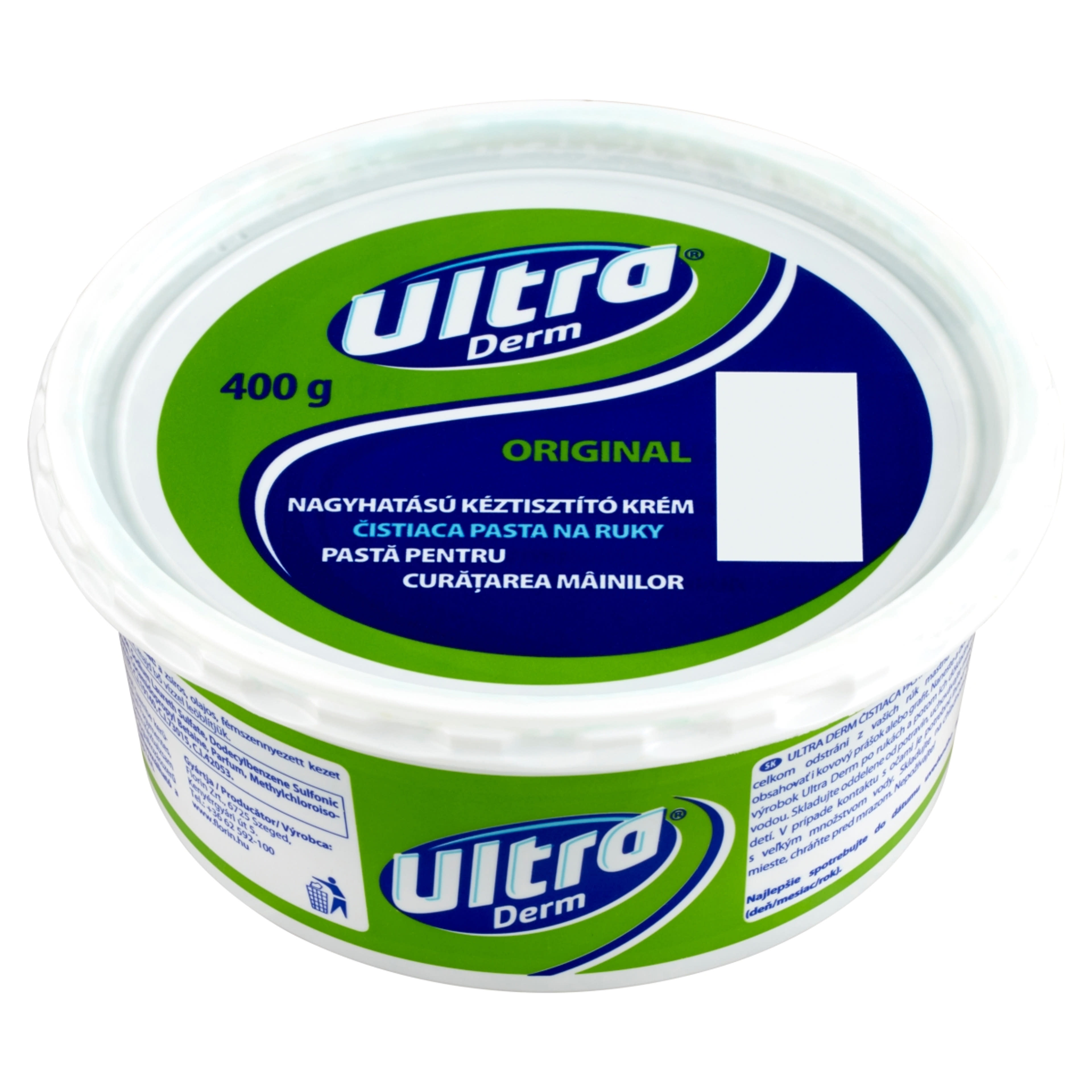 Ultra Derm Original Nagyhatású Kéztisztító Krém - 400 g-2