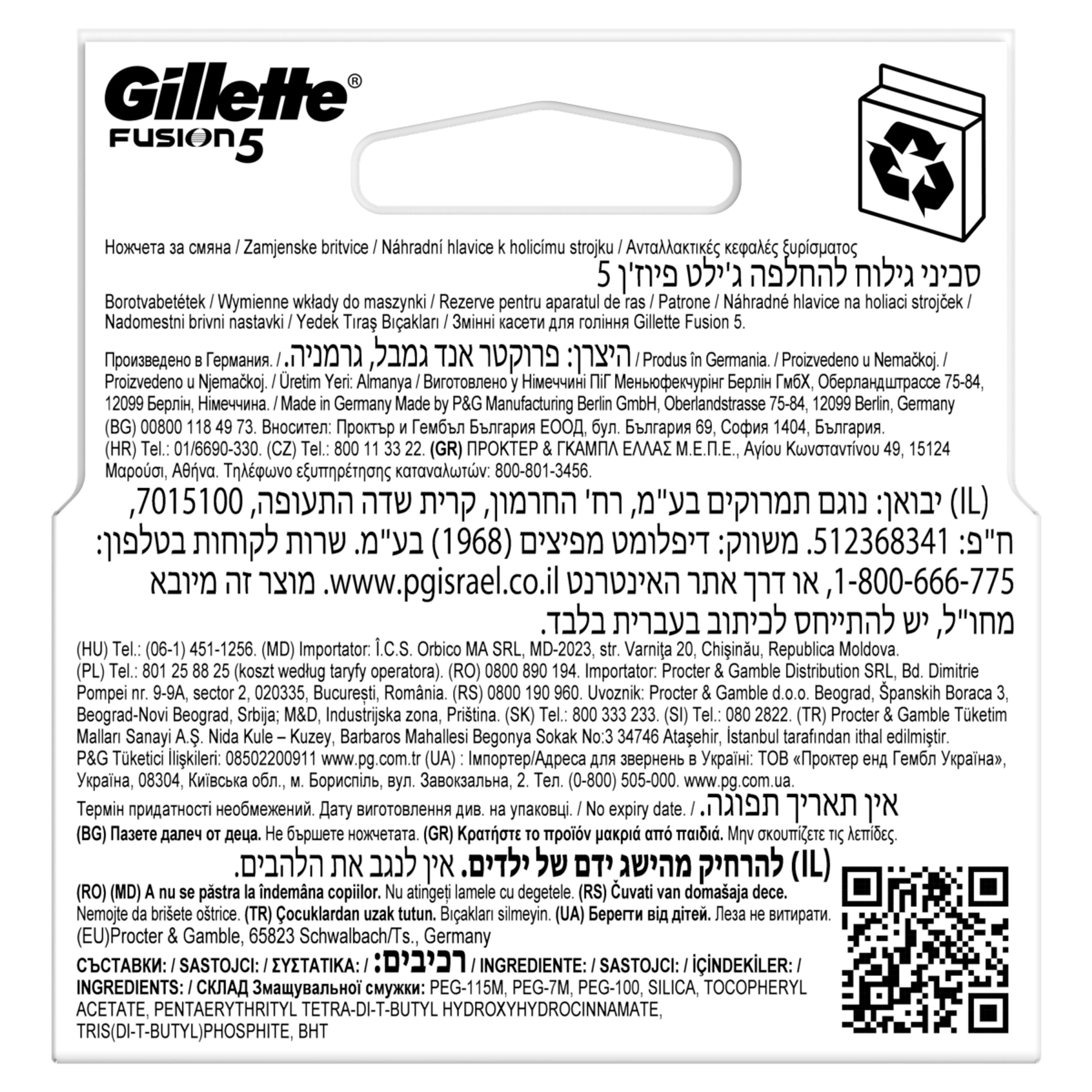 Gillette Fusion 5 pengés borotvabetét - 4 db-2