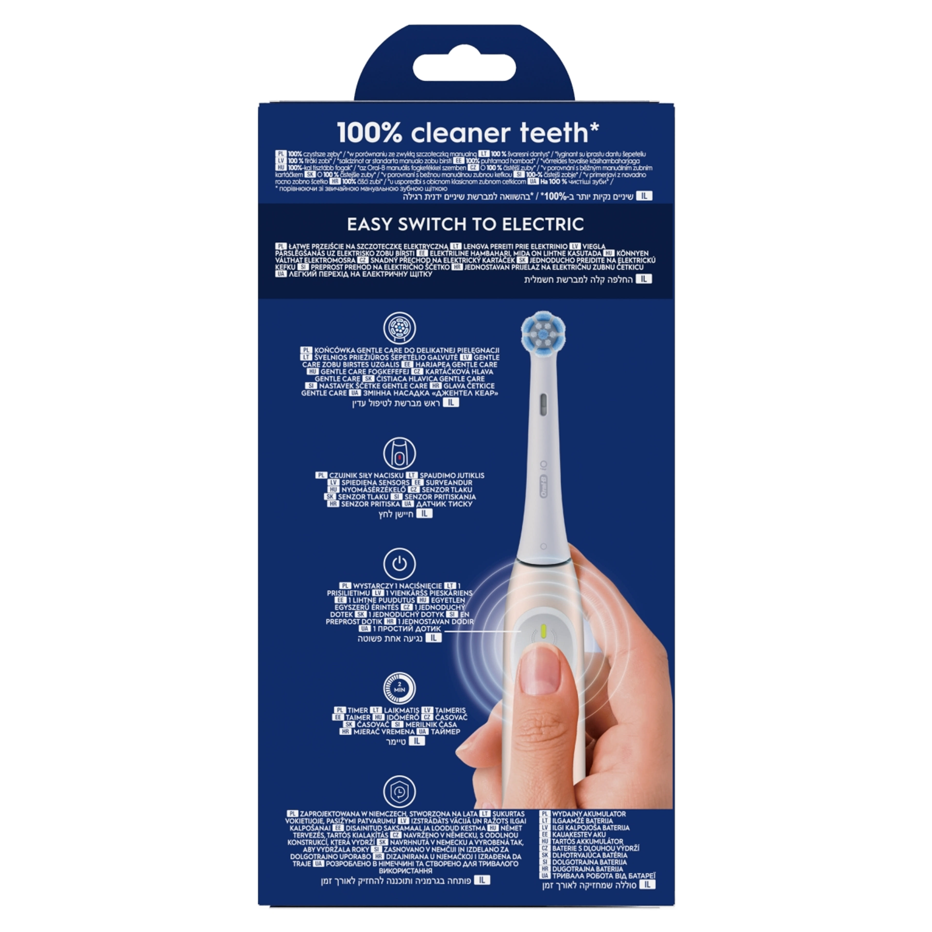 Oral-B iO 2 elektromos fogkefe /világos rózsaszín - 1 db-2