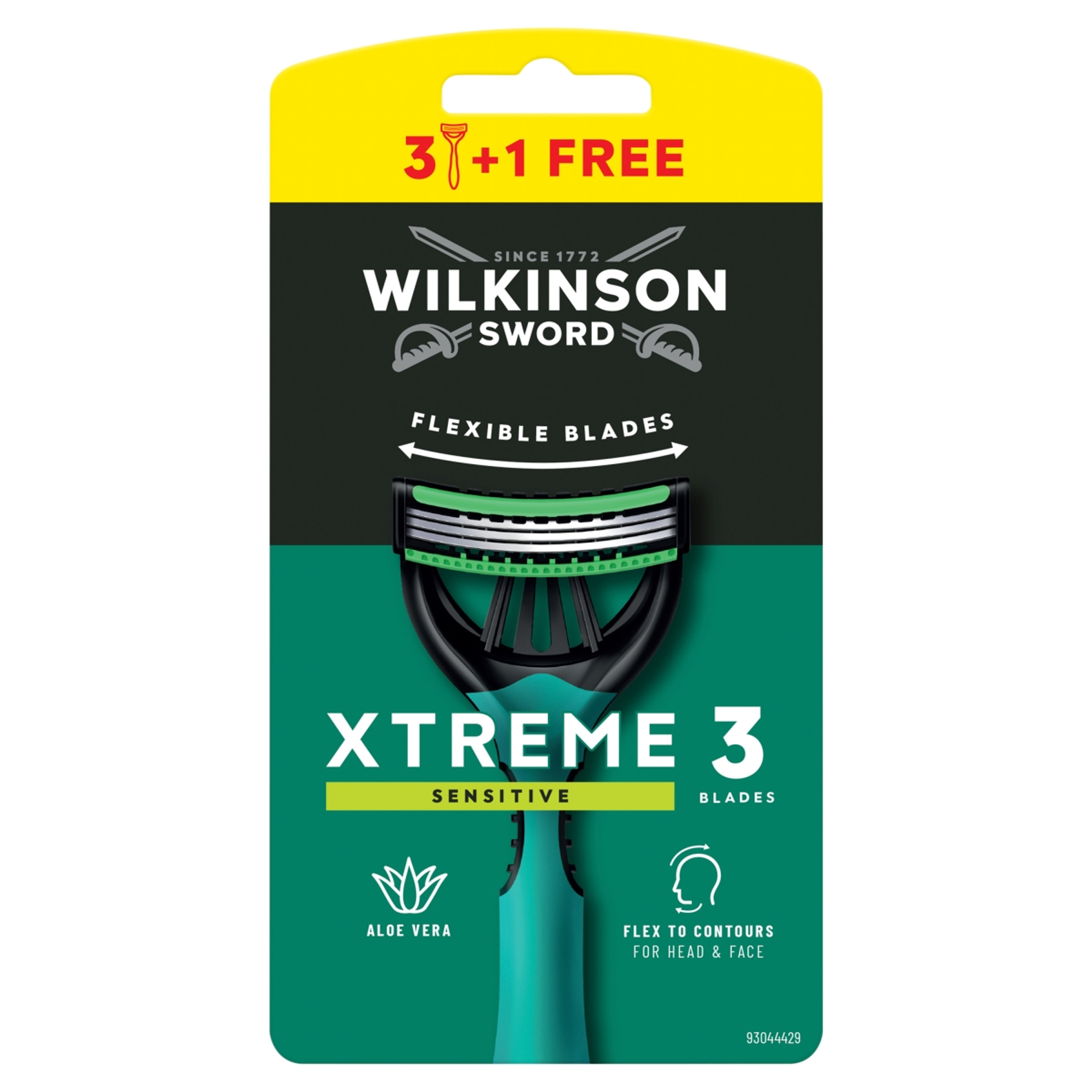 Wilkinson Xtreme 3 Sensitive eldobható borotva - 4 db