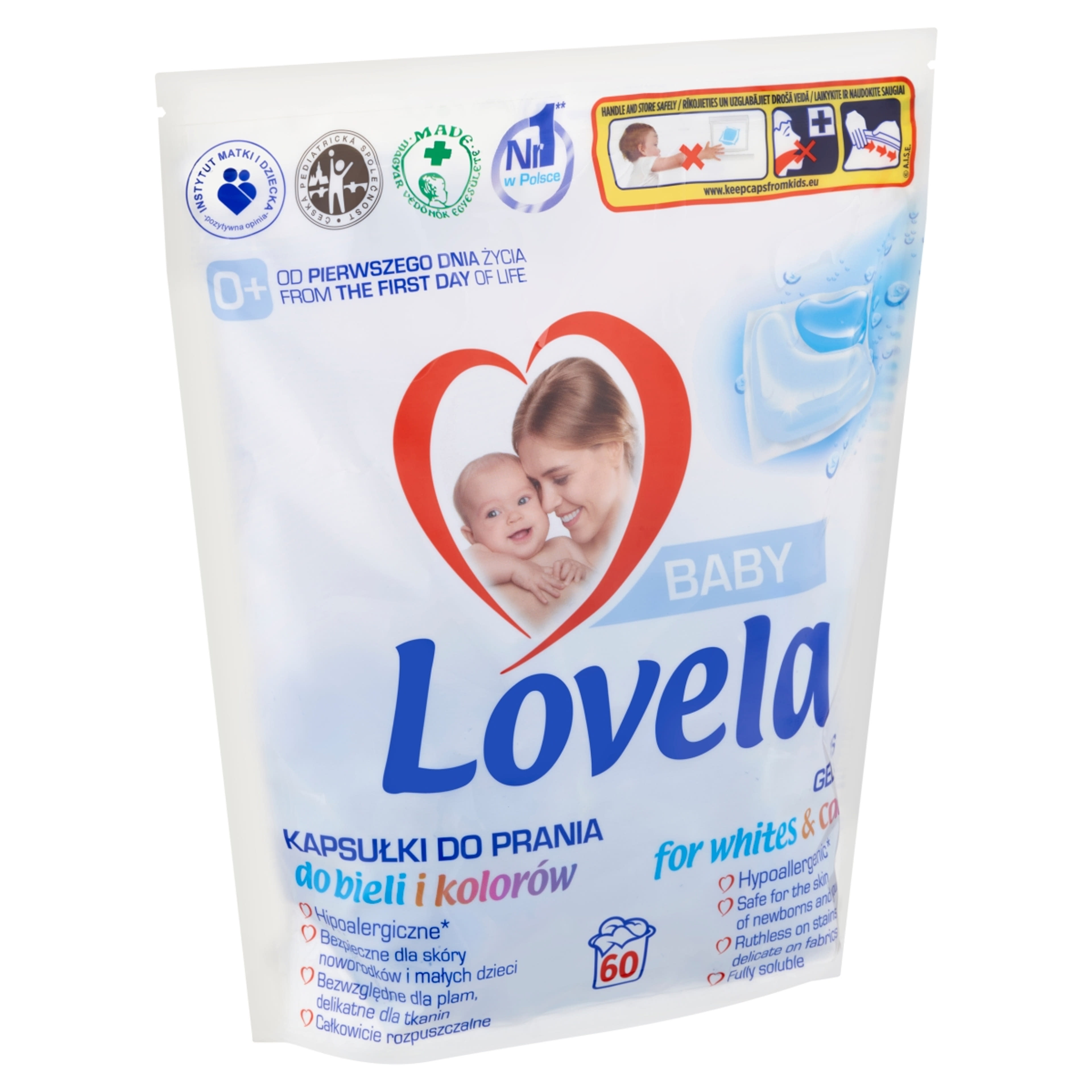 Lovela Baby mosókapszula fehér és színes ruhákhoz, babaruhákhoz és pelenkákhoz 60 mosás - 60 db-2