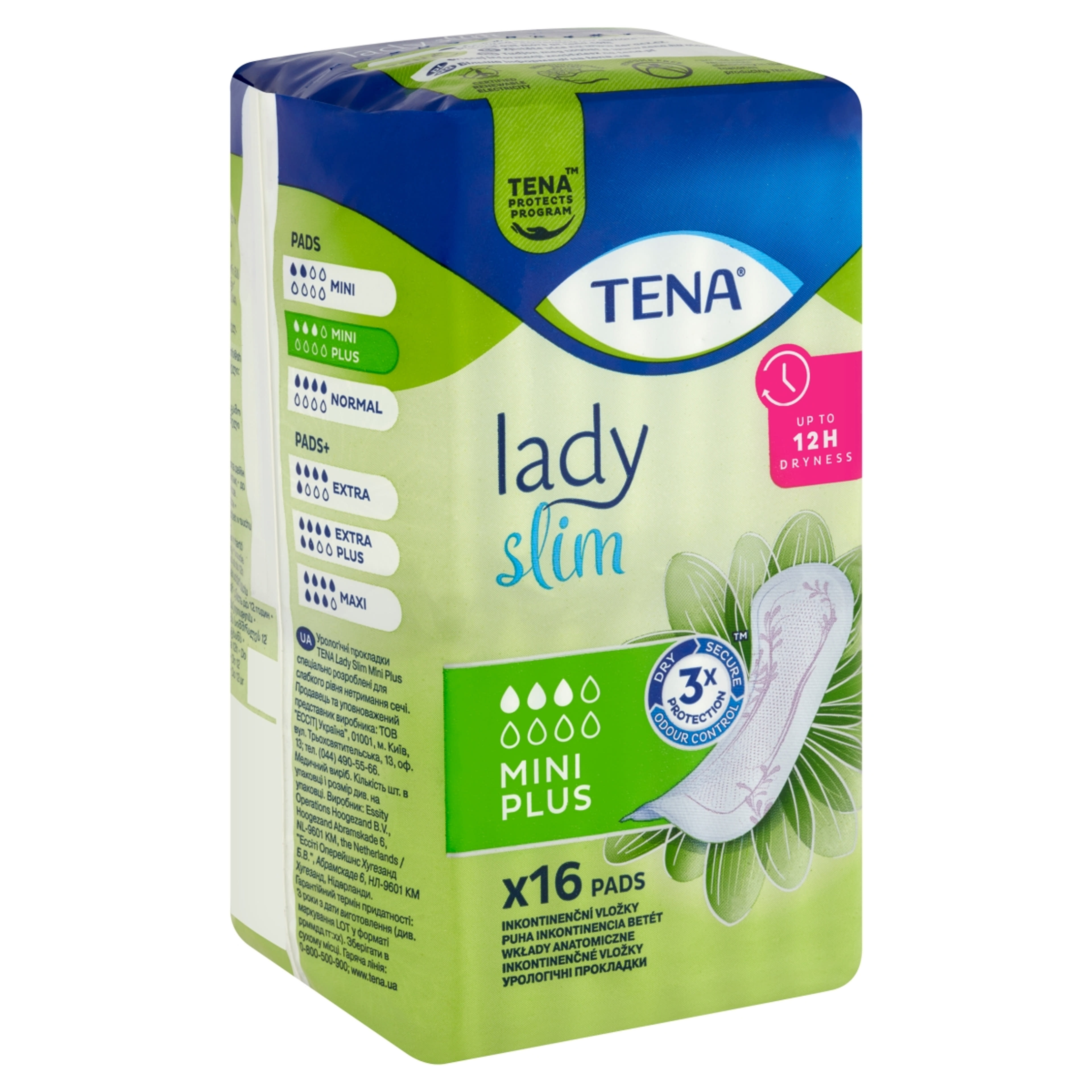 Tena Lady Mini Plus szárny nélküli enyhe inkontinencia betét - 16 db-2