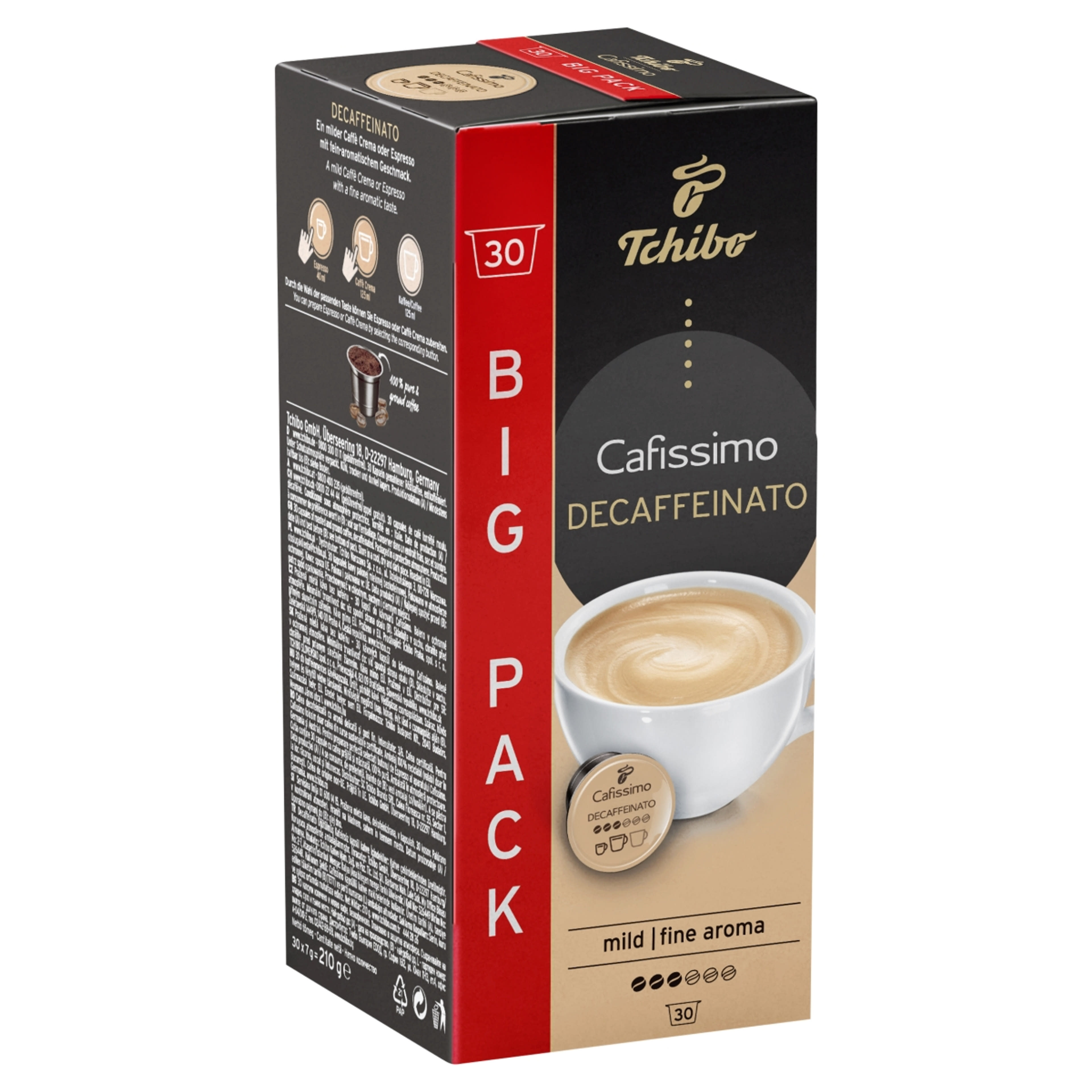 Tchibo Cafissimo Decaffeinato koffeinmentes kávékapszula - 30 db-2