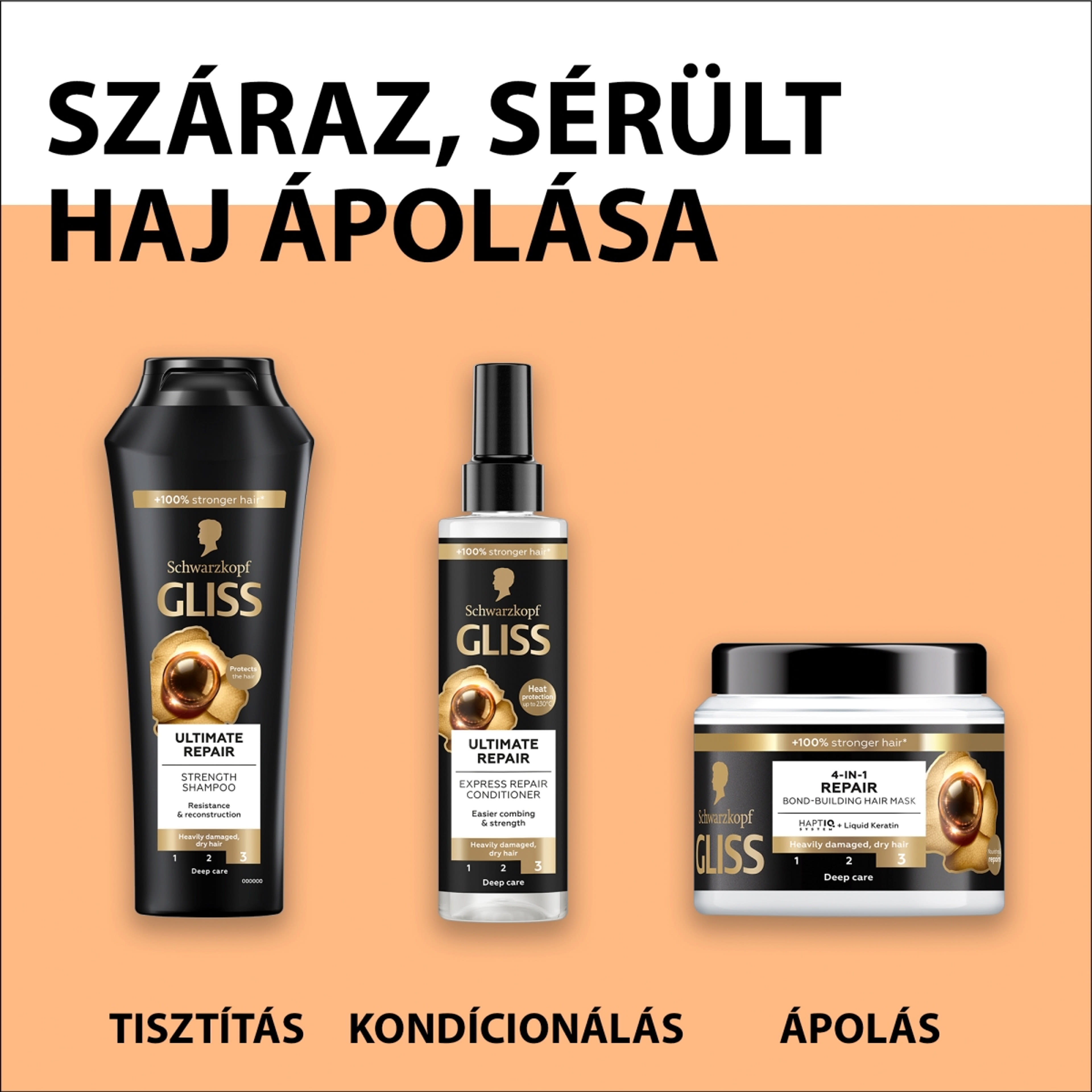 Gliss Express Repair - Ultimate repair hajregeneráló balzsam - 200 ml-6