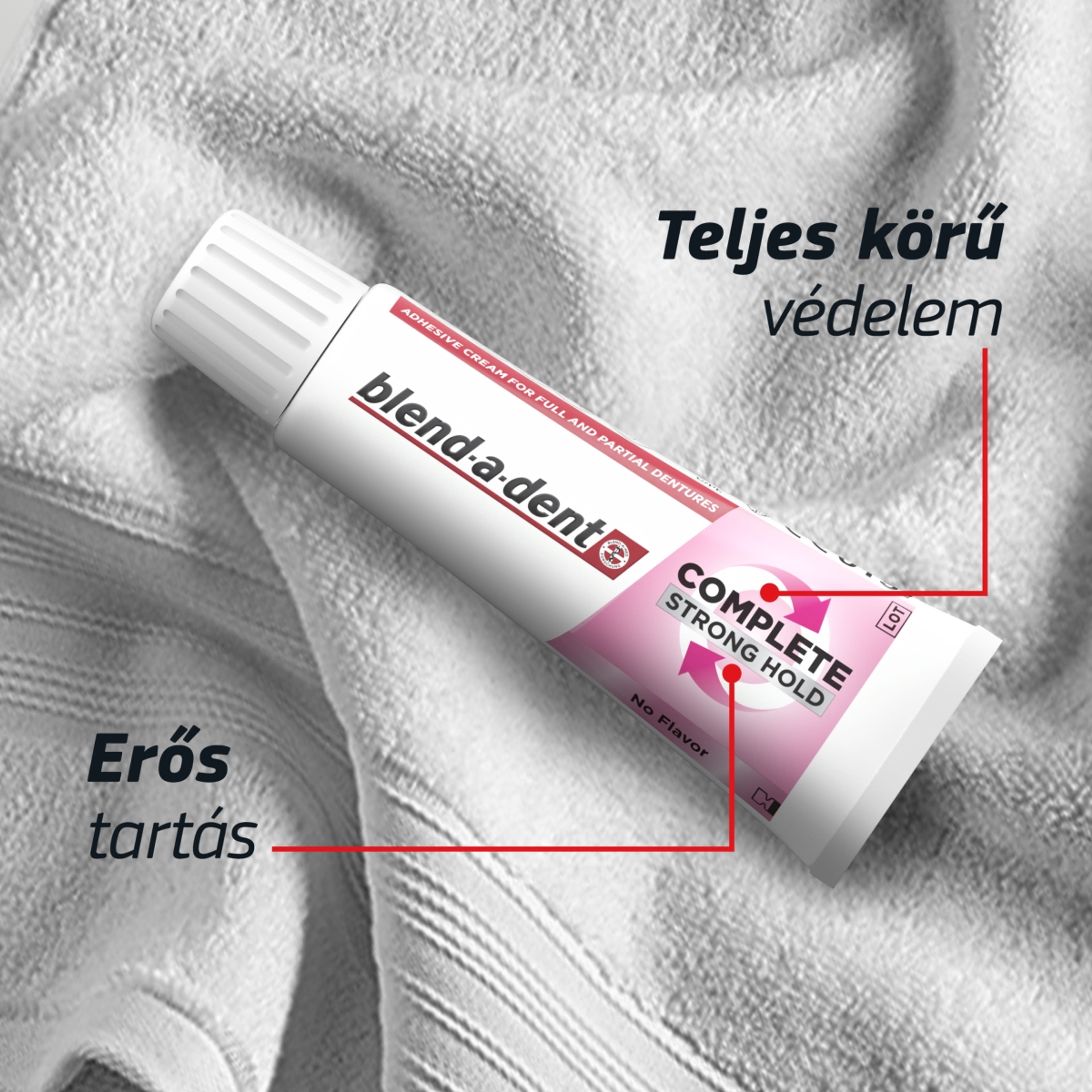 Blend-a-Dent Complete Semleges ízű műfogsorragasztó - 47 g-6