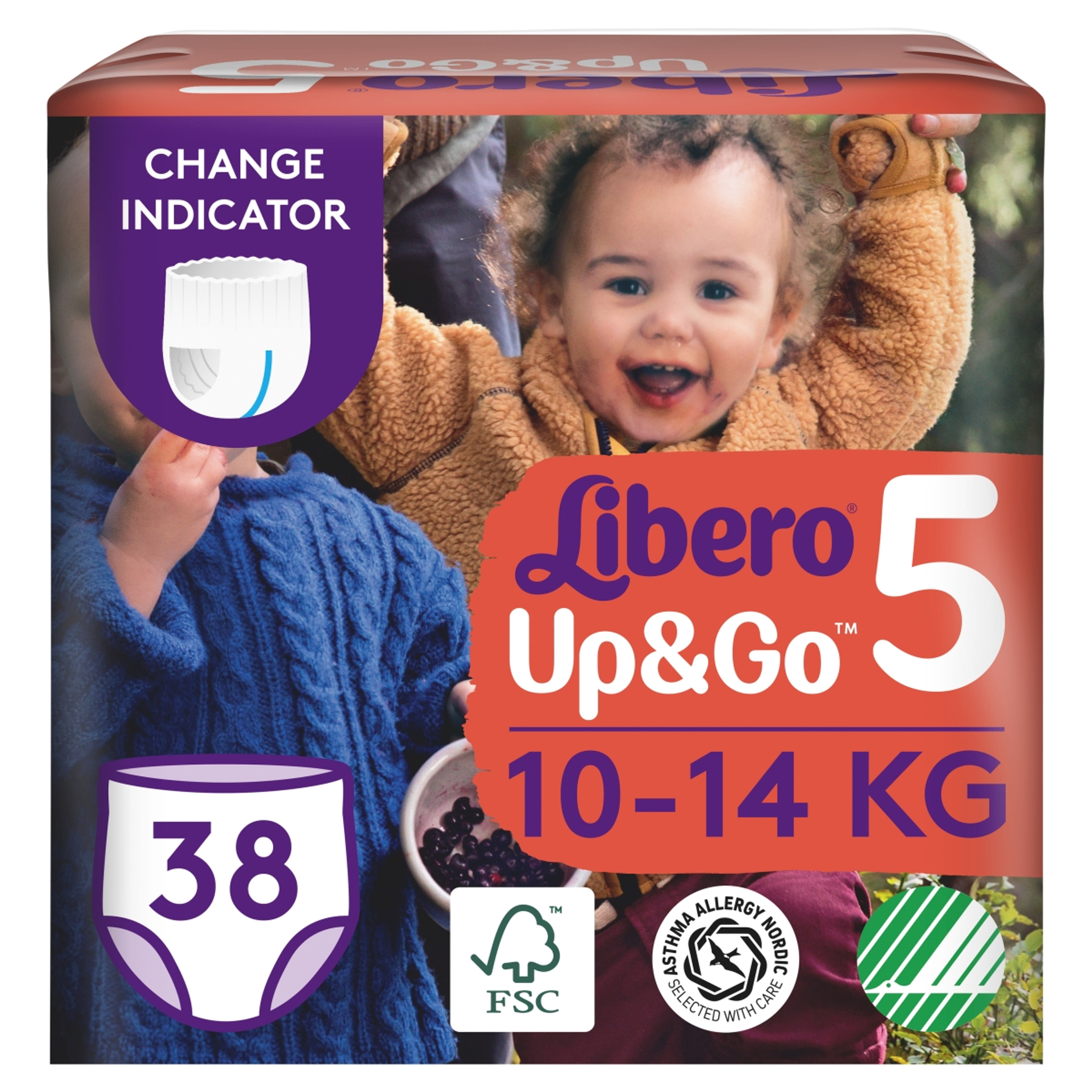 Libero Up&Go bugyipelenka 5-ös 10-14 kg - 38 db-7