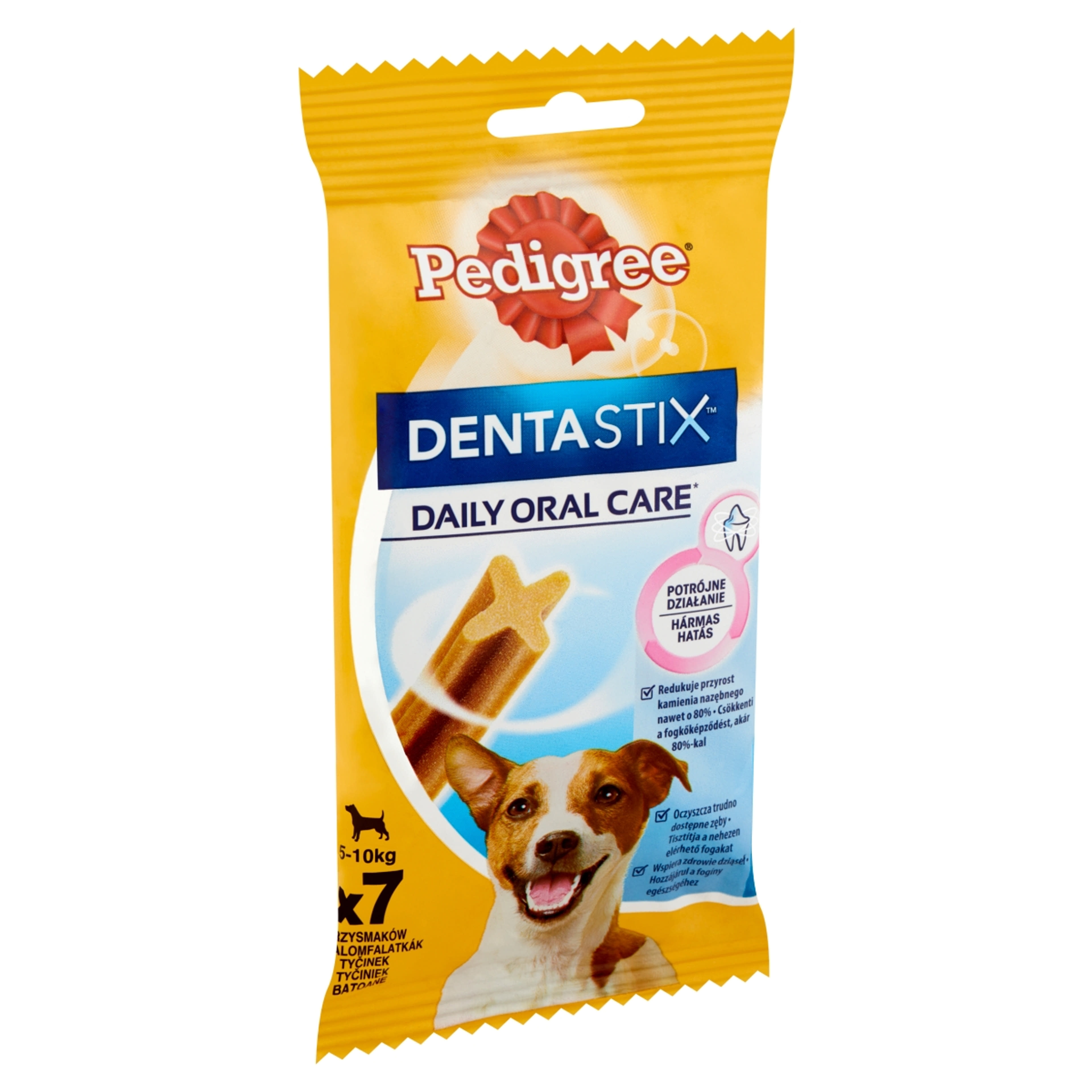 Pedigree DentaStix kistestű és 4 hónapnál idősebb kiegészítő szárazeledel kutyáknak, 7 db - 110 g-2