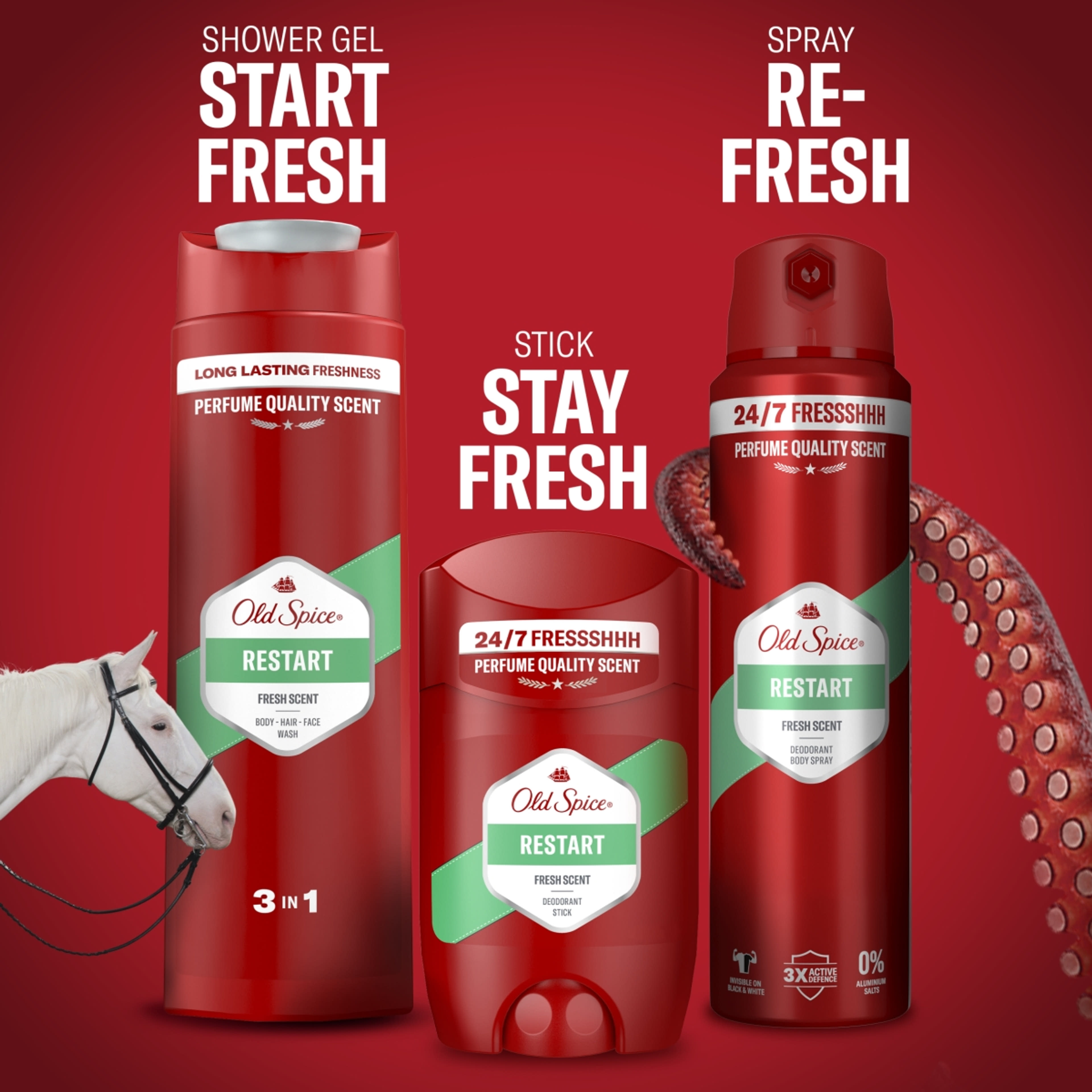 Old Spice Restart stift dezodor férfiaknak - 65 ml-10
