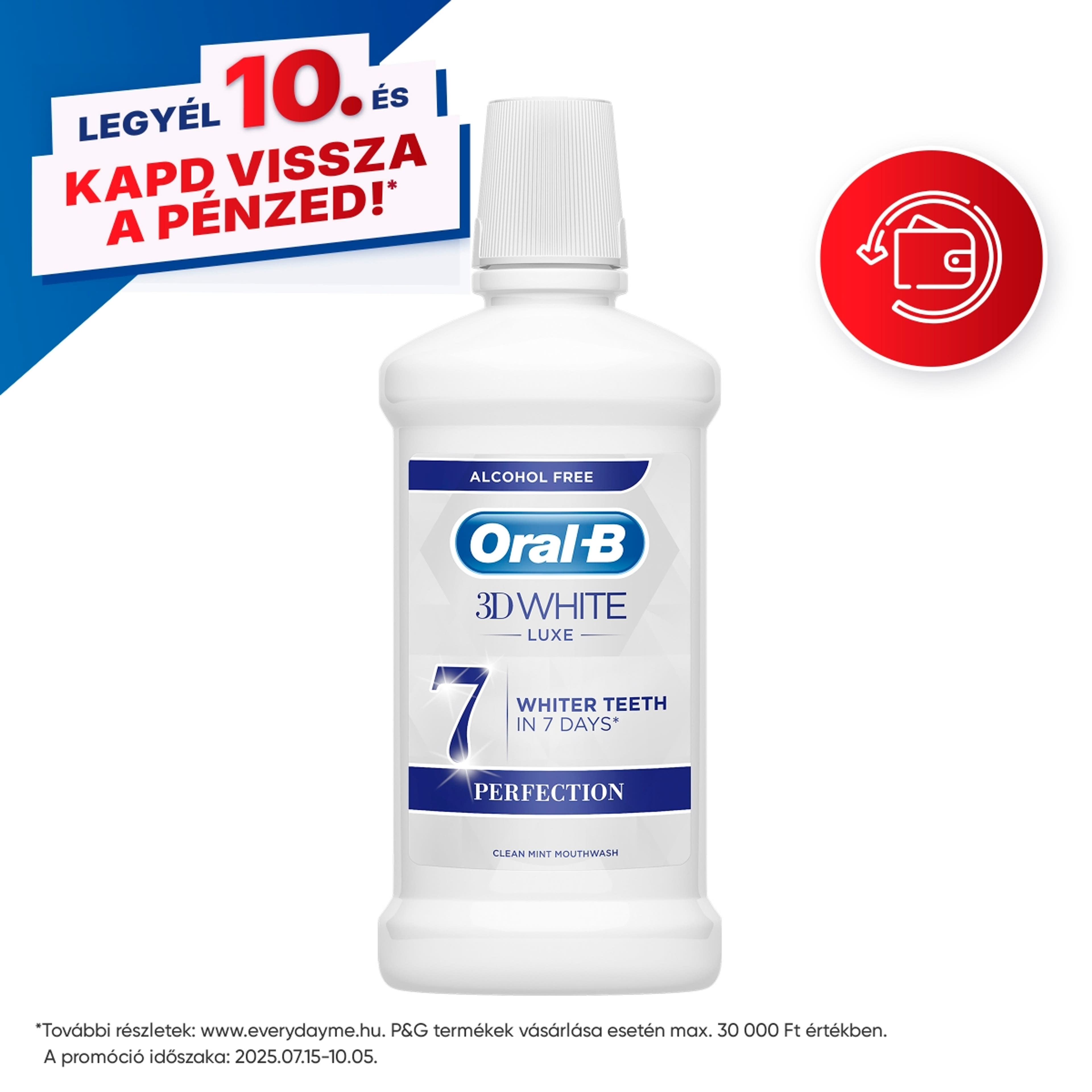 Oral-B 3D White Luxe Perfection szájvíz - 500 ml
