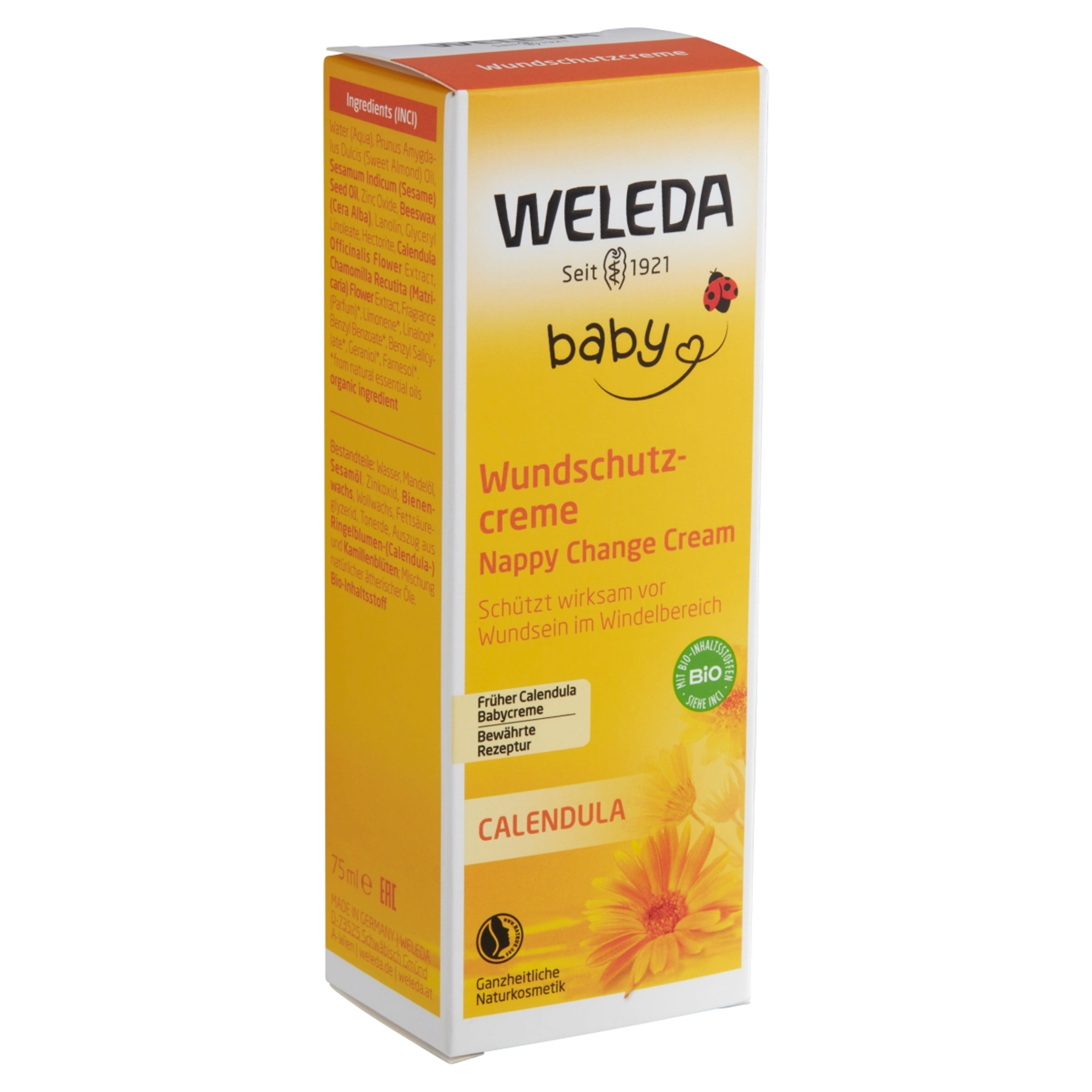 Weleda Bio Baba Popsikrém Pelenkakiütés Ellen, Körömvirágos - 75 ml-2