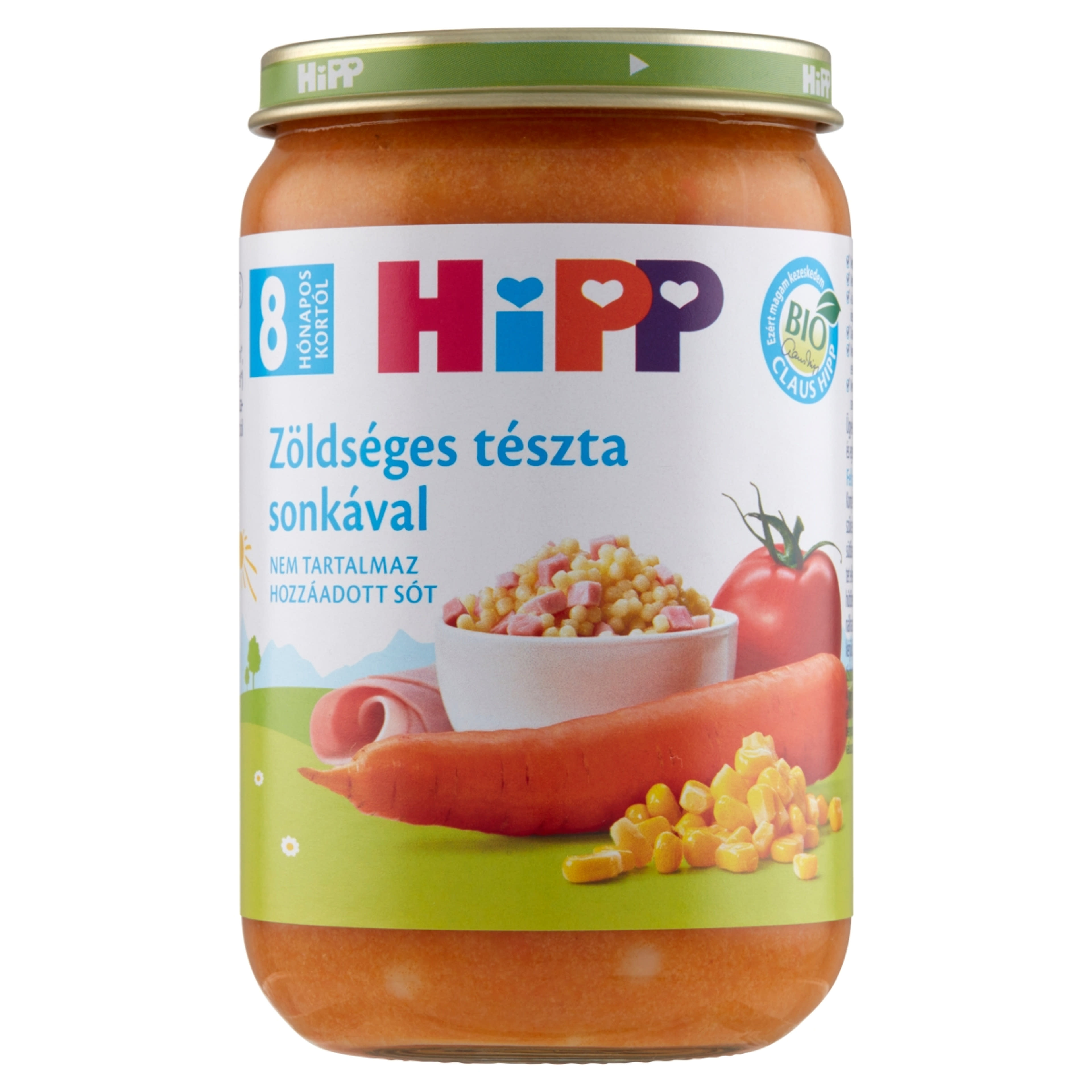 Hipp Bébiétel Sonkás Tészta Ízesítéssel 8 Hónapos Kortól - 220 g