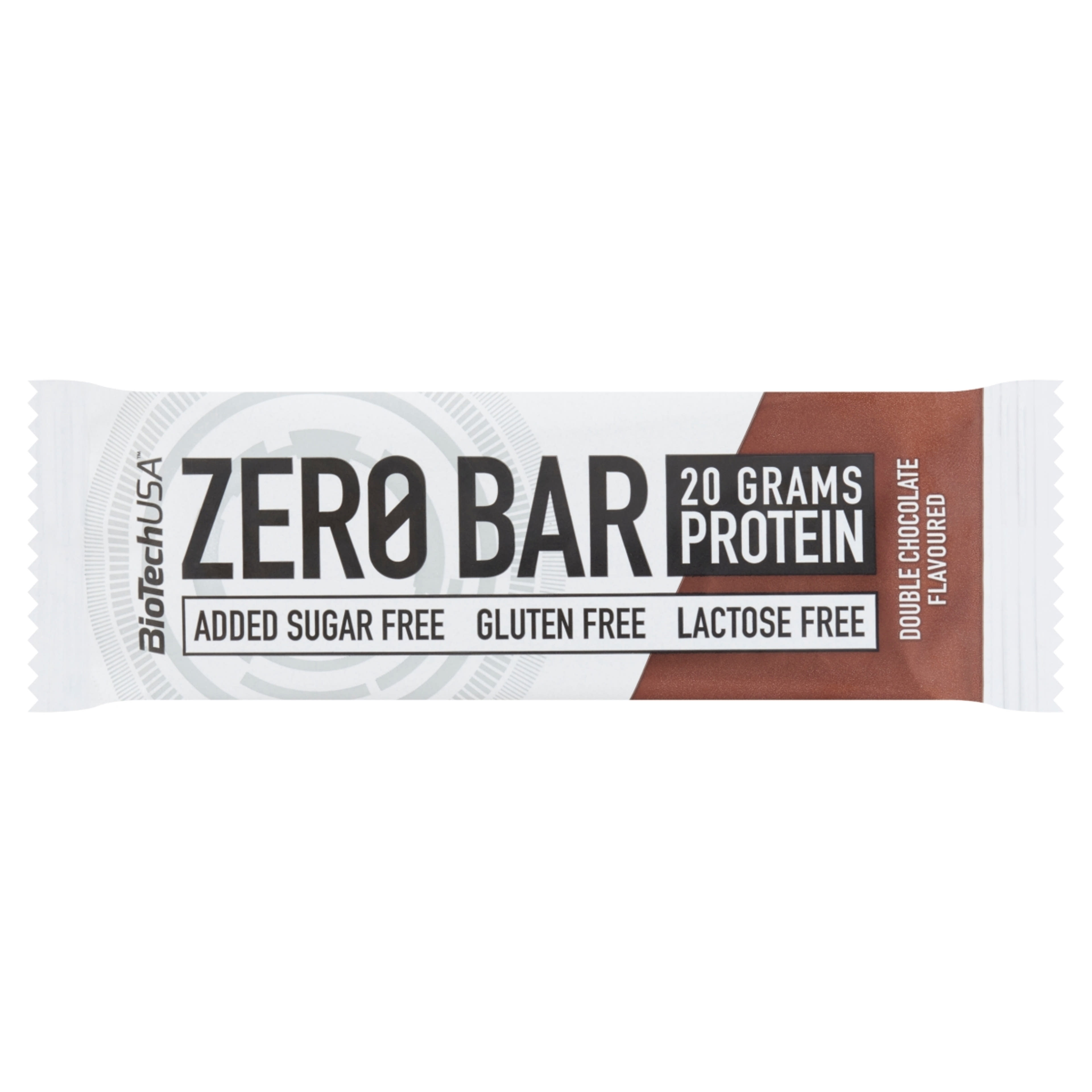 BiotechUSA Zero Bar dupla csokoládé - 50 g