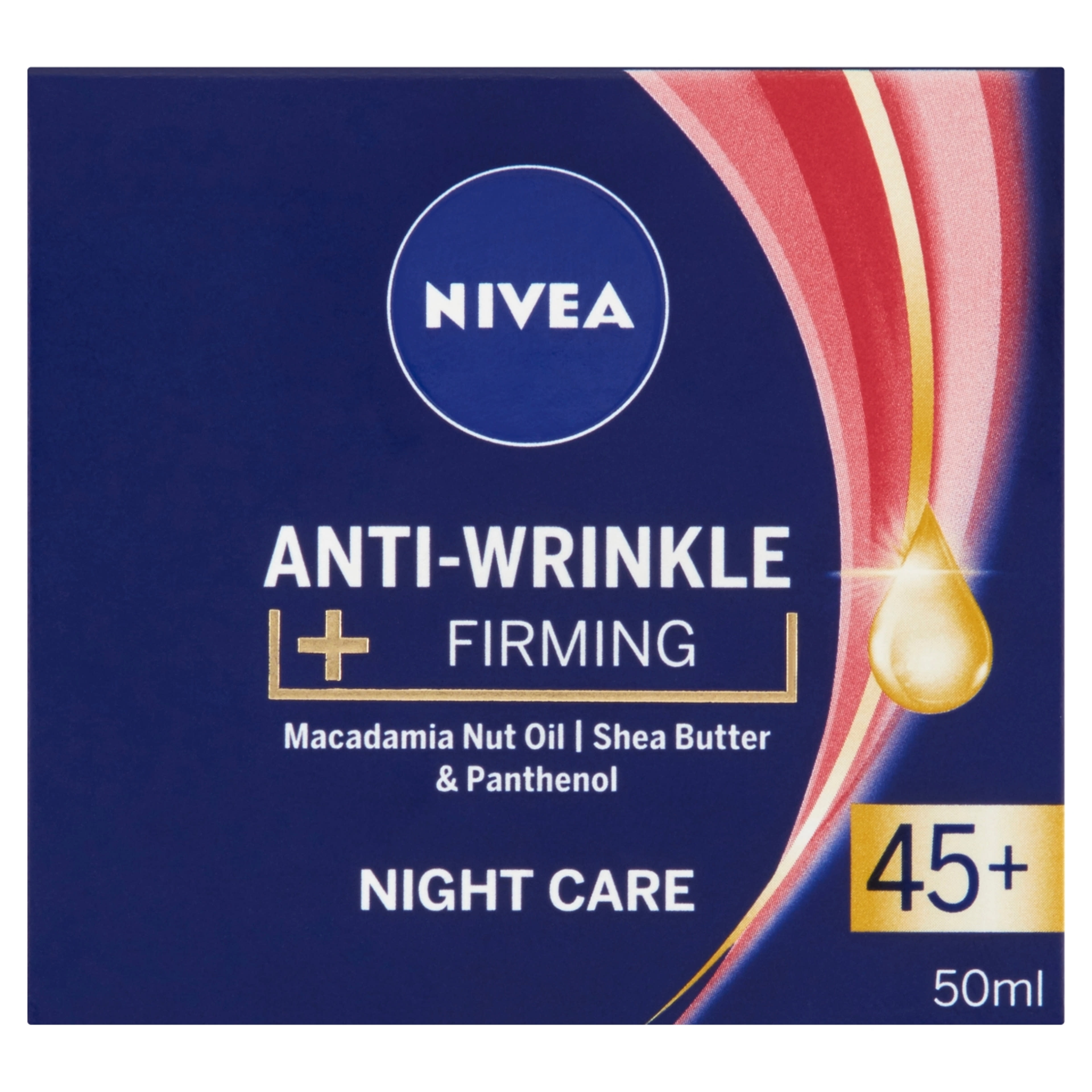 NIVEA Anti Wrinkle 45+ Bőrfeszesítő Éjszakai arckrém - 50 ml-1