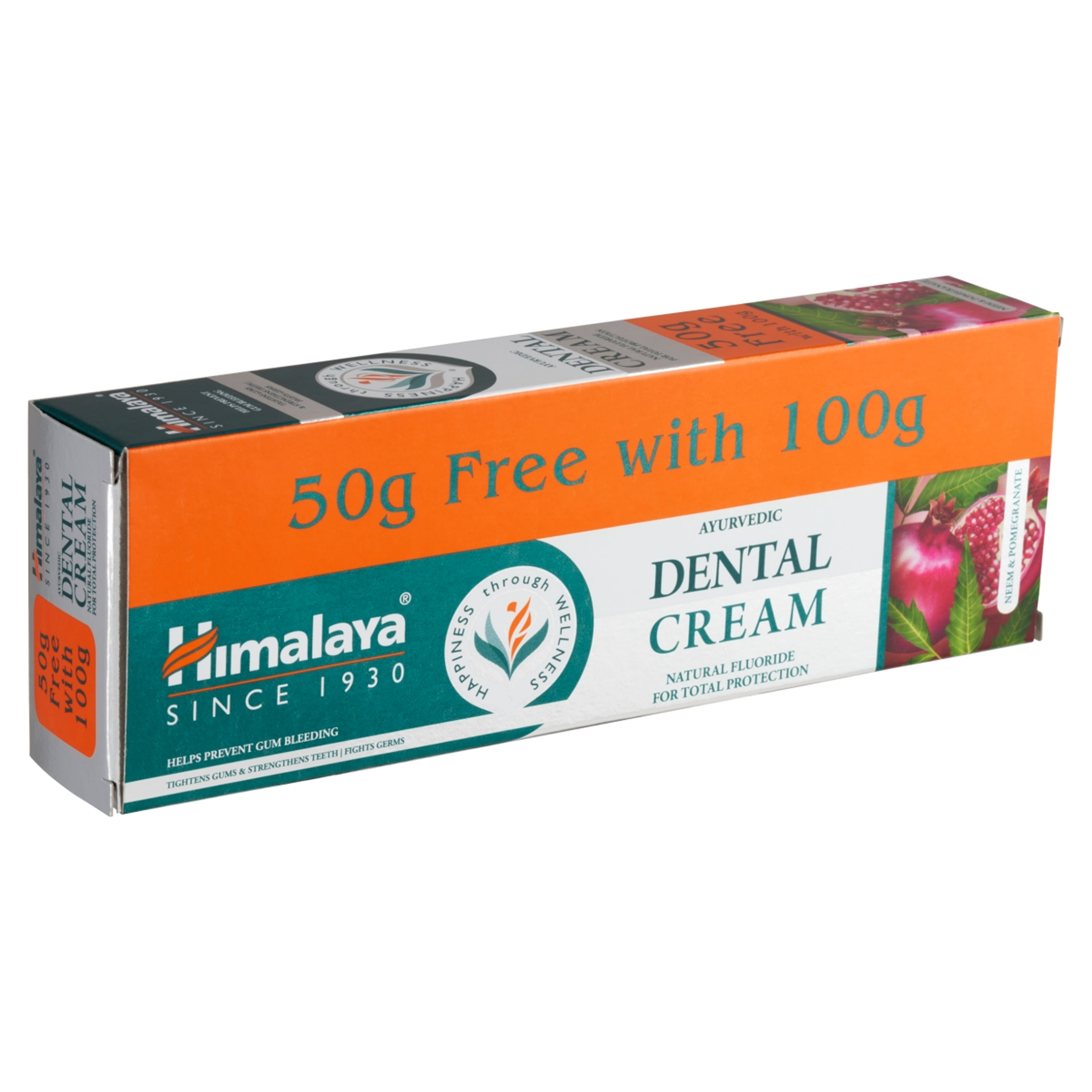 Himalaya Herbals ajurvédikus fogkrém természetes fluoriddal (100 + 50 g) - 150 g-2