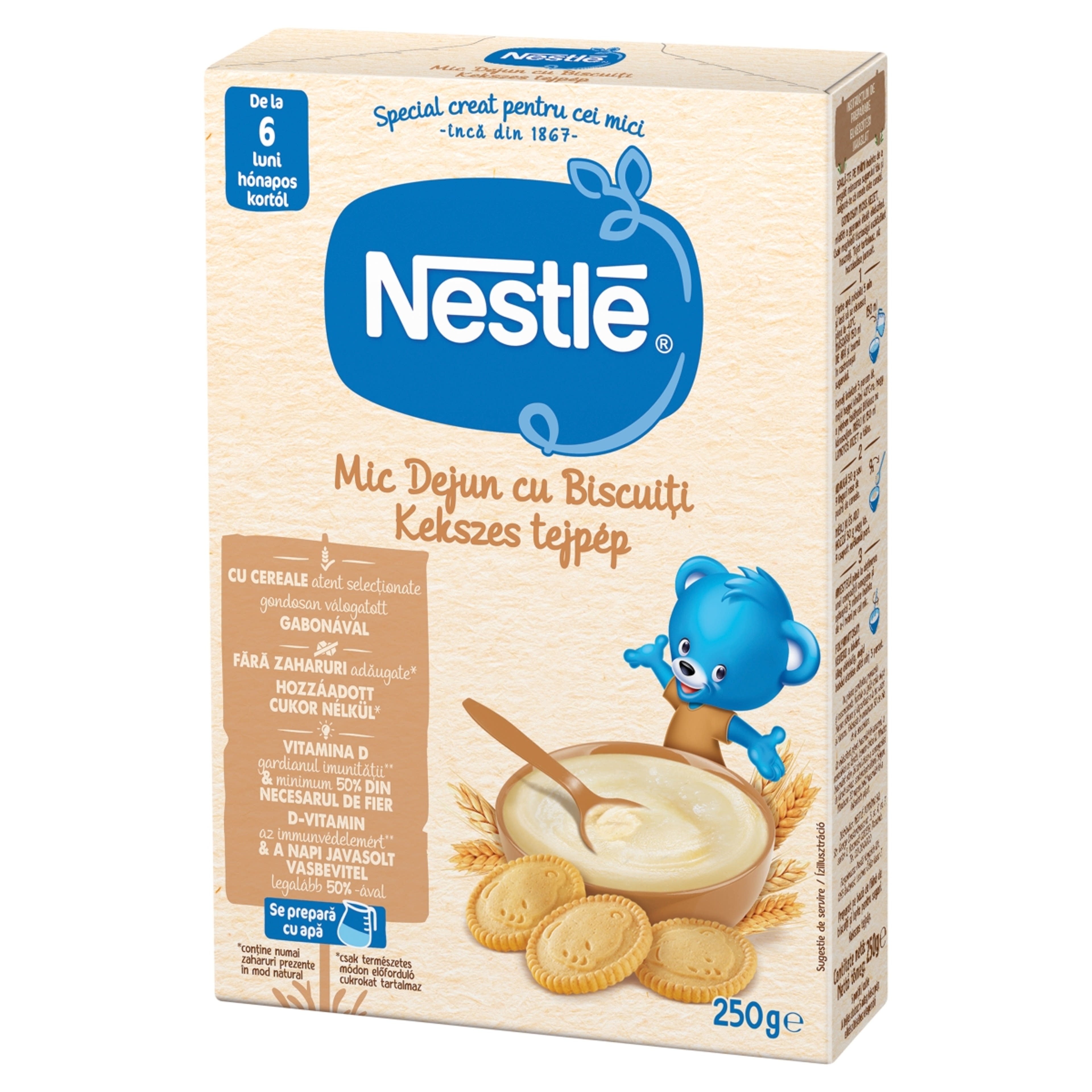 Nestlé Babatejpép Kekszes Ízesítéssel 6 Hónapos Kortól - 250 g-2