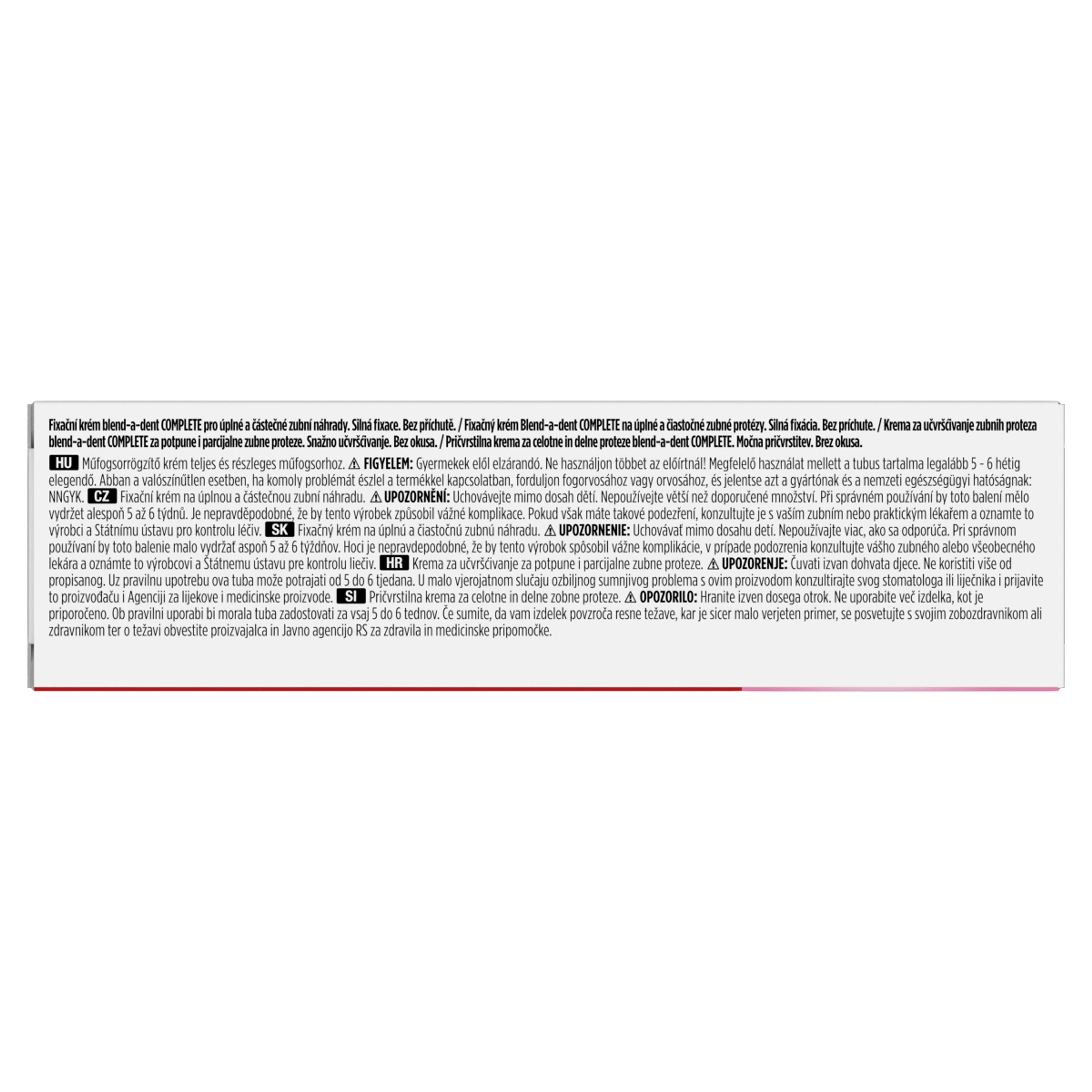 Blend-a-Dent Complete Semleges ízű műfogsorragasztó - 47 g-4