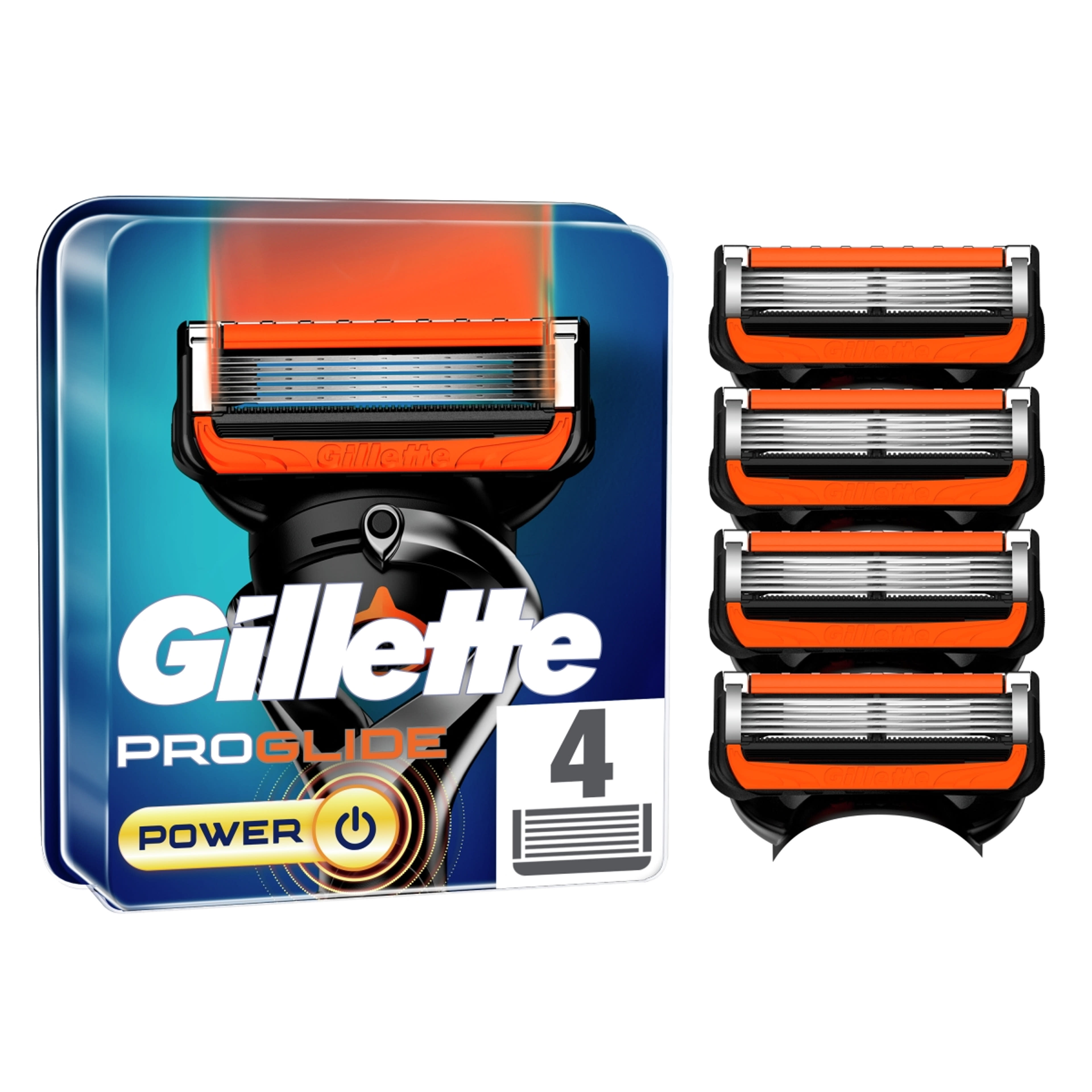 Gillette Fusion ProGlide Power 5 pengés borotvabetét - 4 db-4