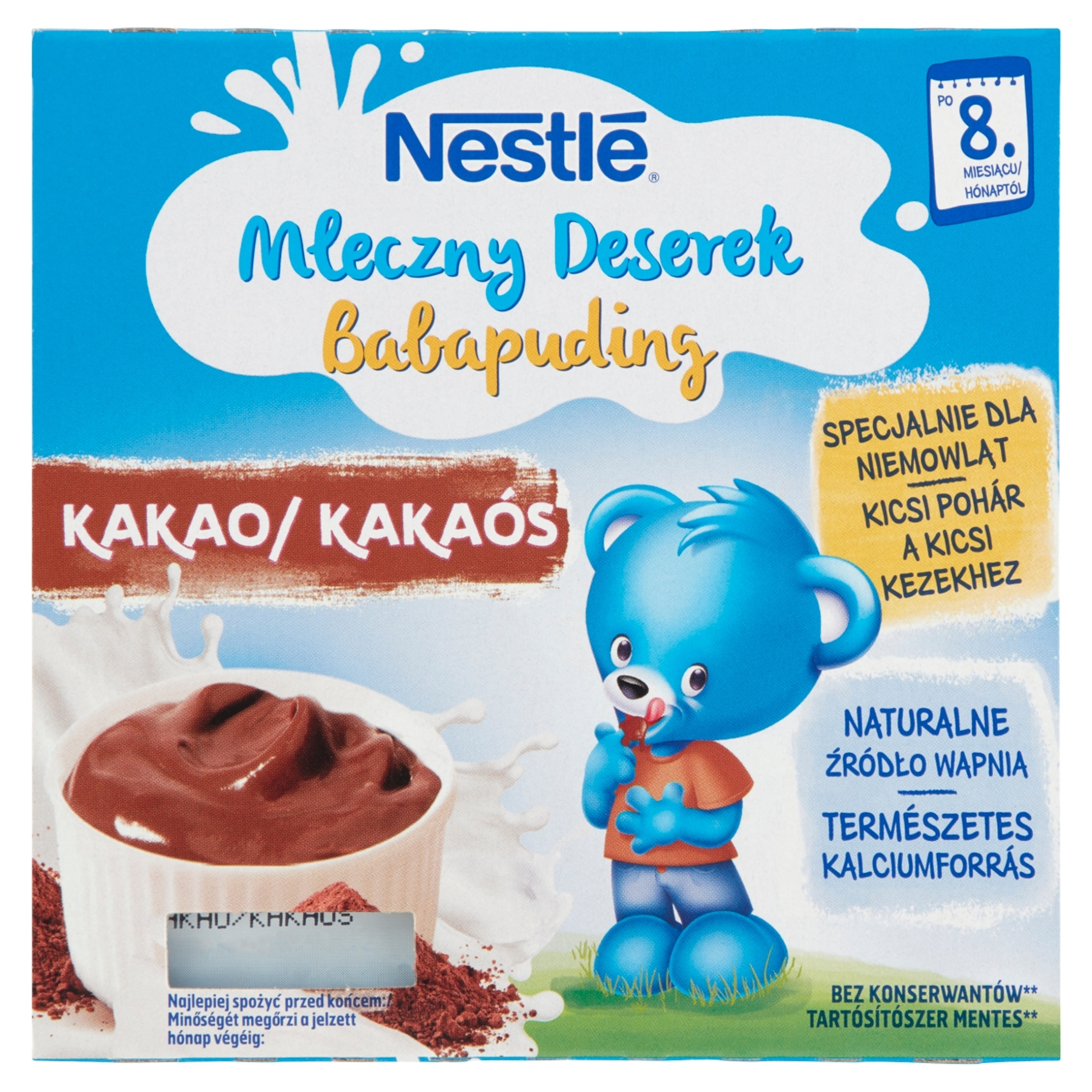Nestlé Yogolino Baby Desszert Kakaós 6/8 Hónapos Kortól 4*100g - 400 g