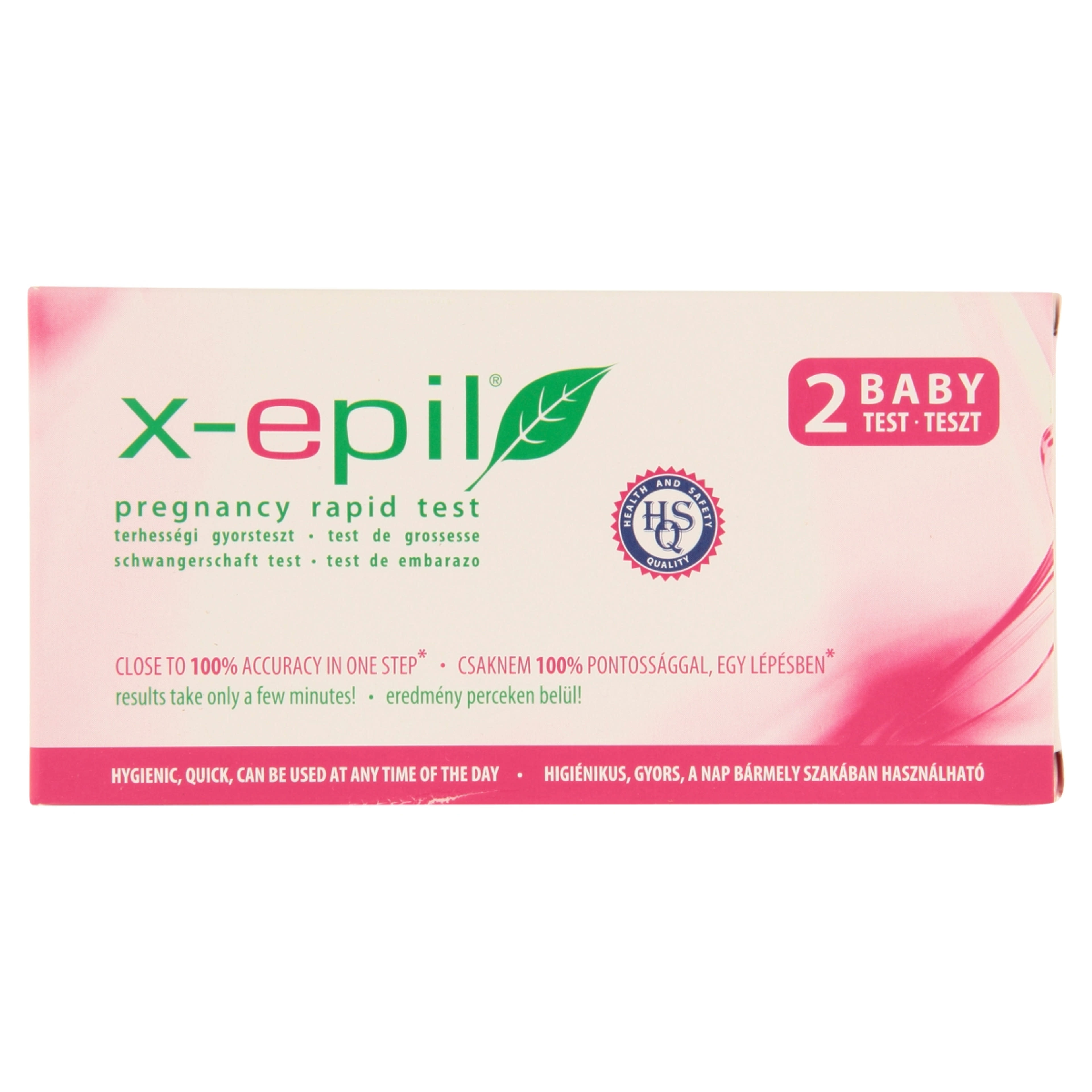 X-Epil terhességi gyorsteszt - 2 db