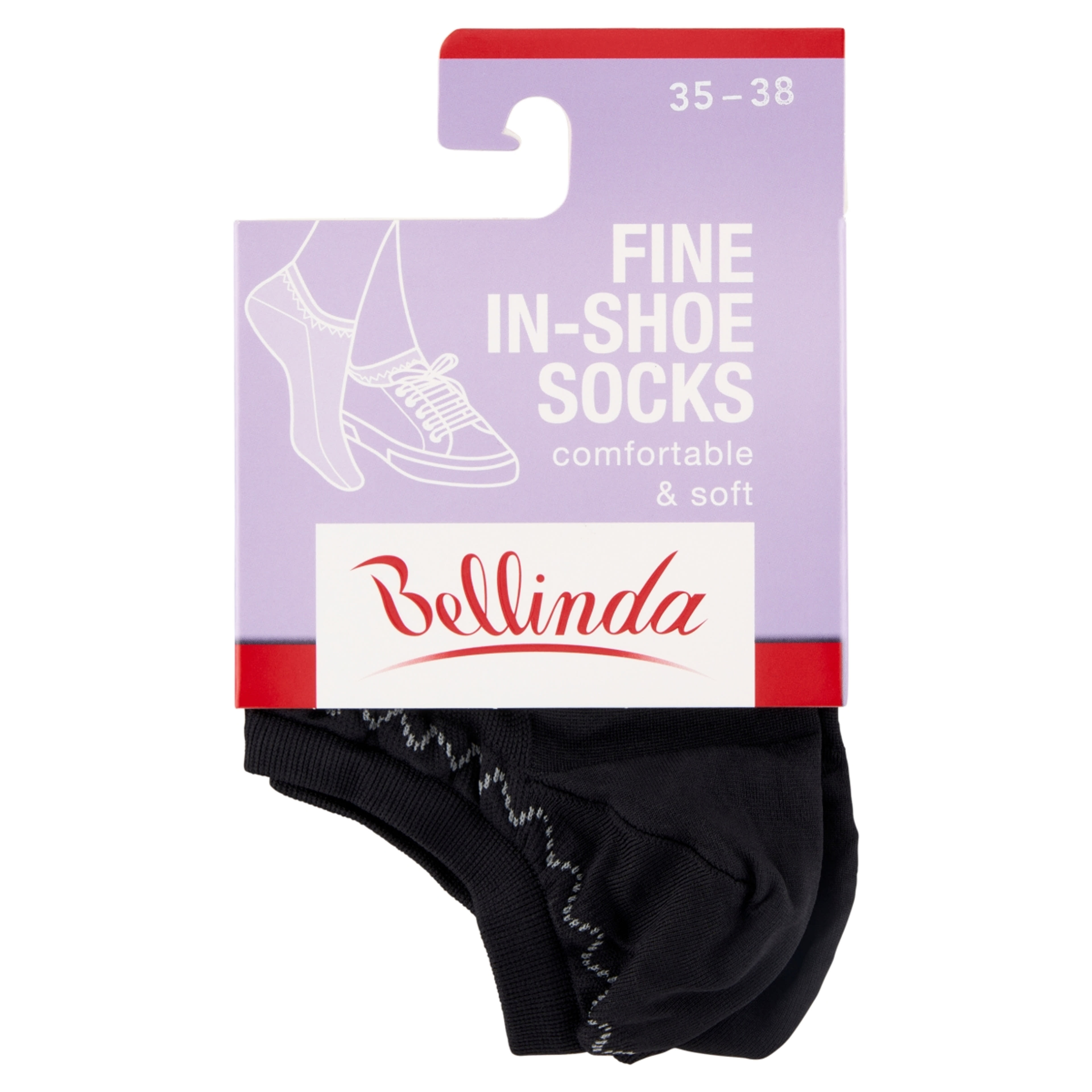 Bellinda Fine In-Shoe Fekete 35-38 Női Zokni - 1 pár