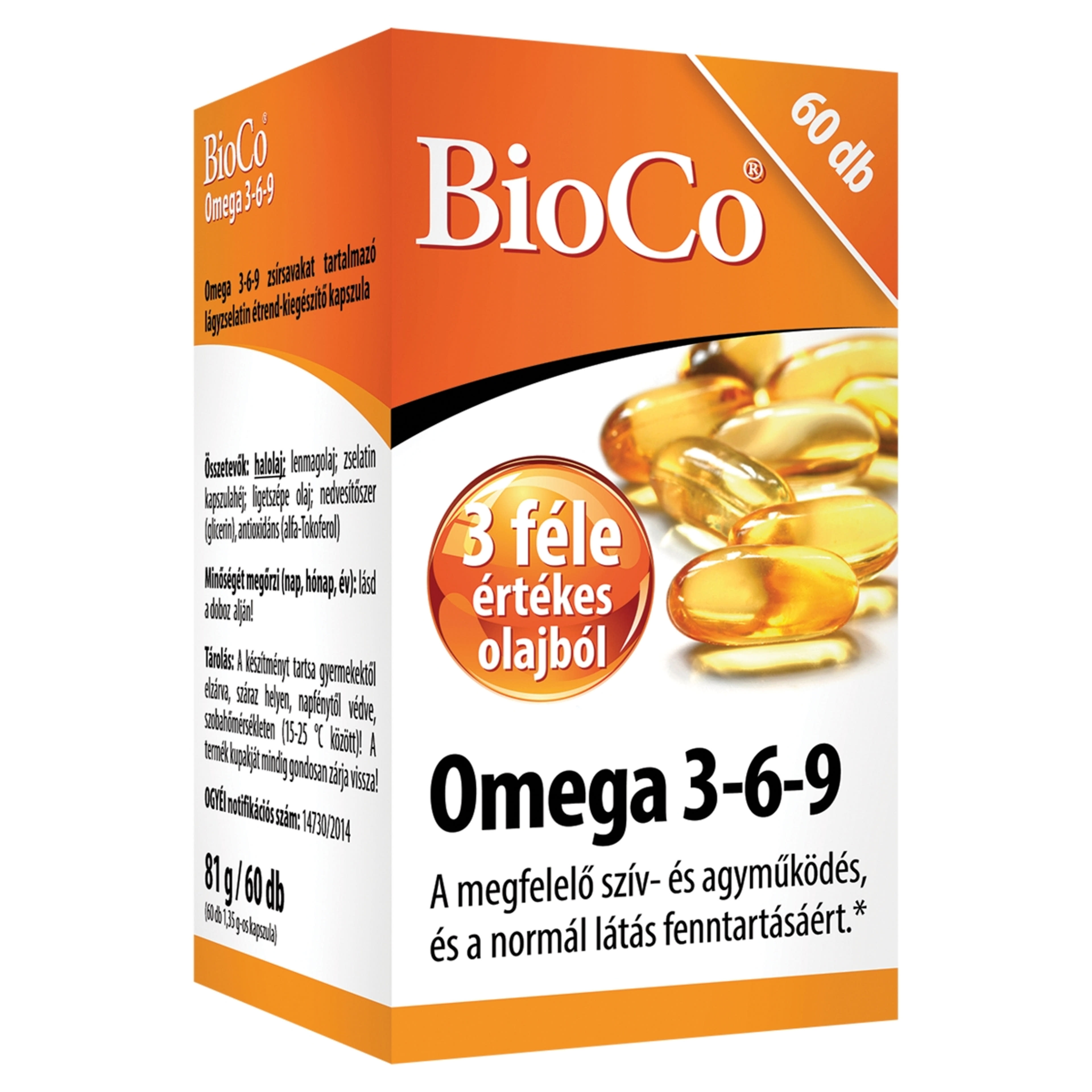 Bioco Omega 3-6-9 étrendkiegészítő tabletta - 60 db-2