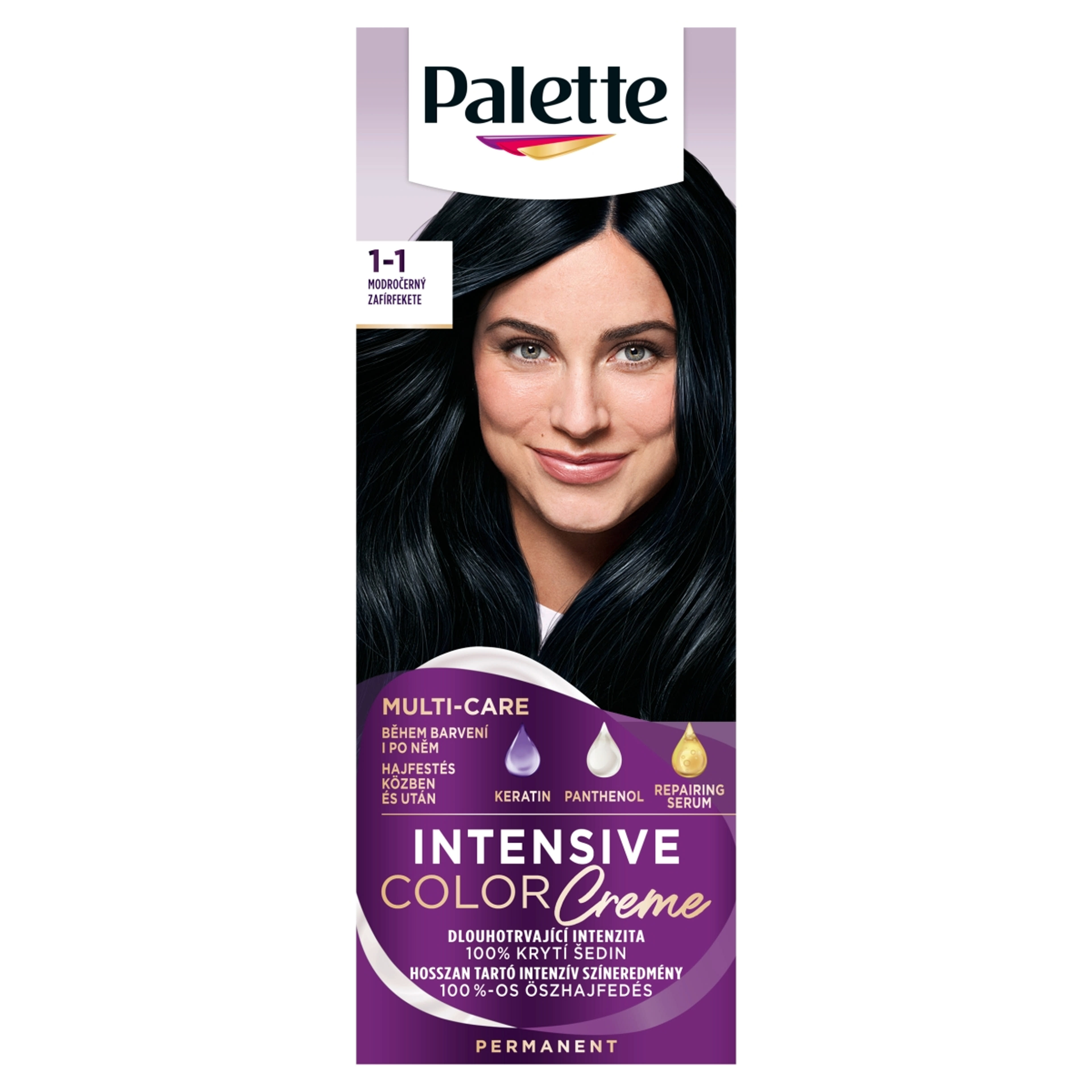 Schwarzkopf Palette Intensive Color Creme hajfesték C1 zafírfekete - 1 db