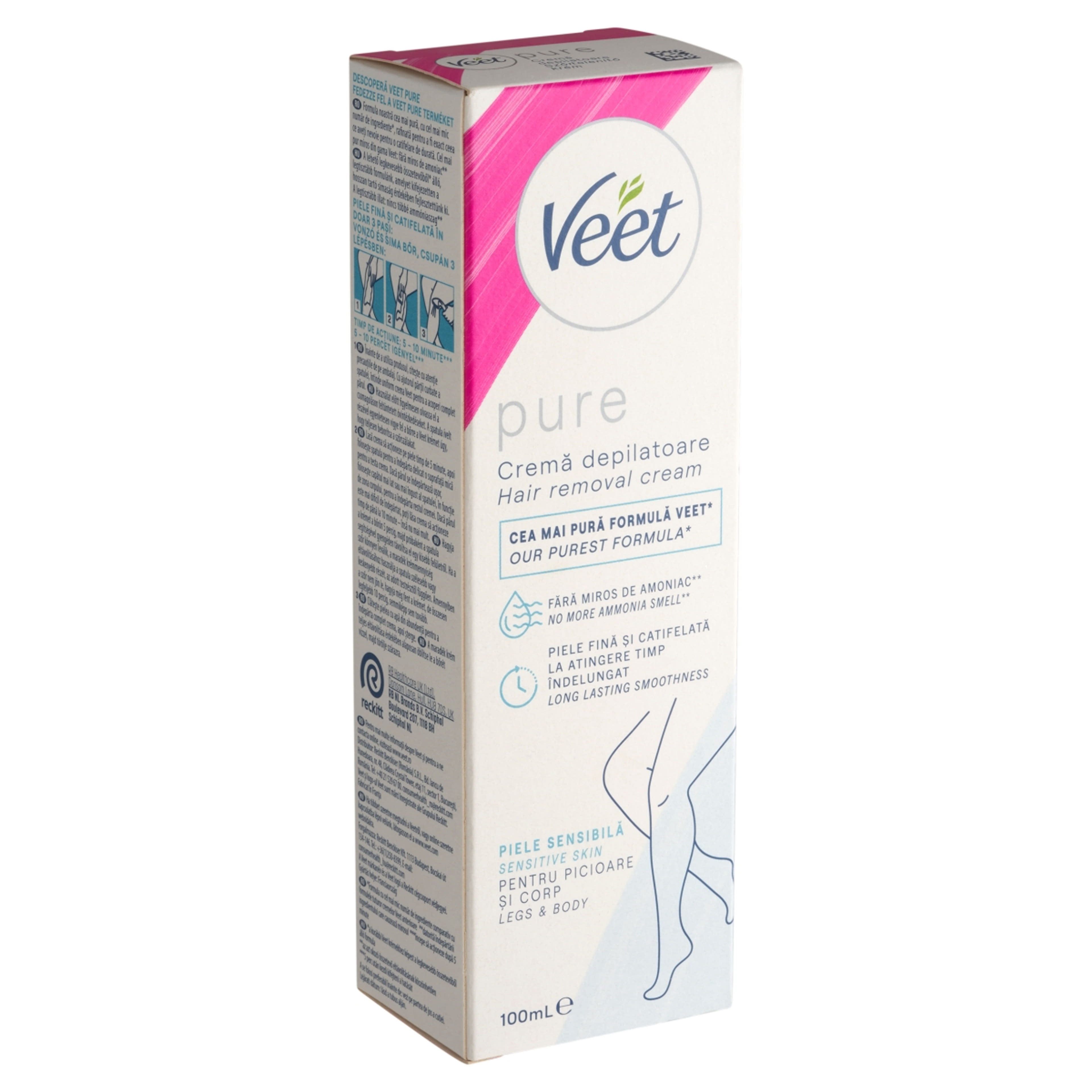 Veet Pure szőrtelenítő krém érzékeny bőrre - 100 ml-2