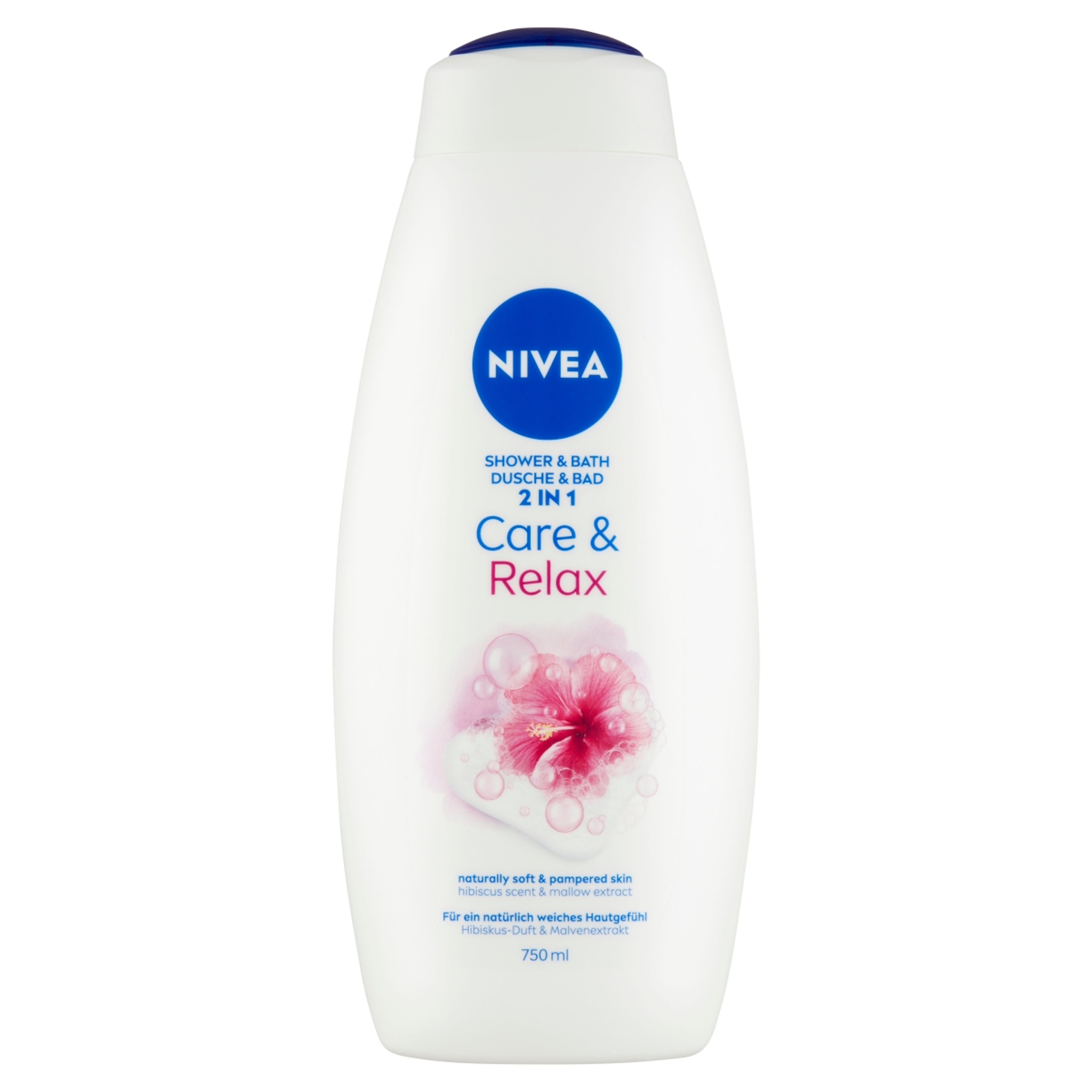 Nivea tusfürdő és habfürdő Care&relax - 750 ml-1