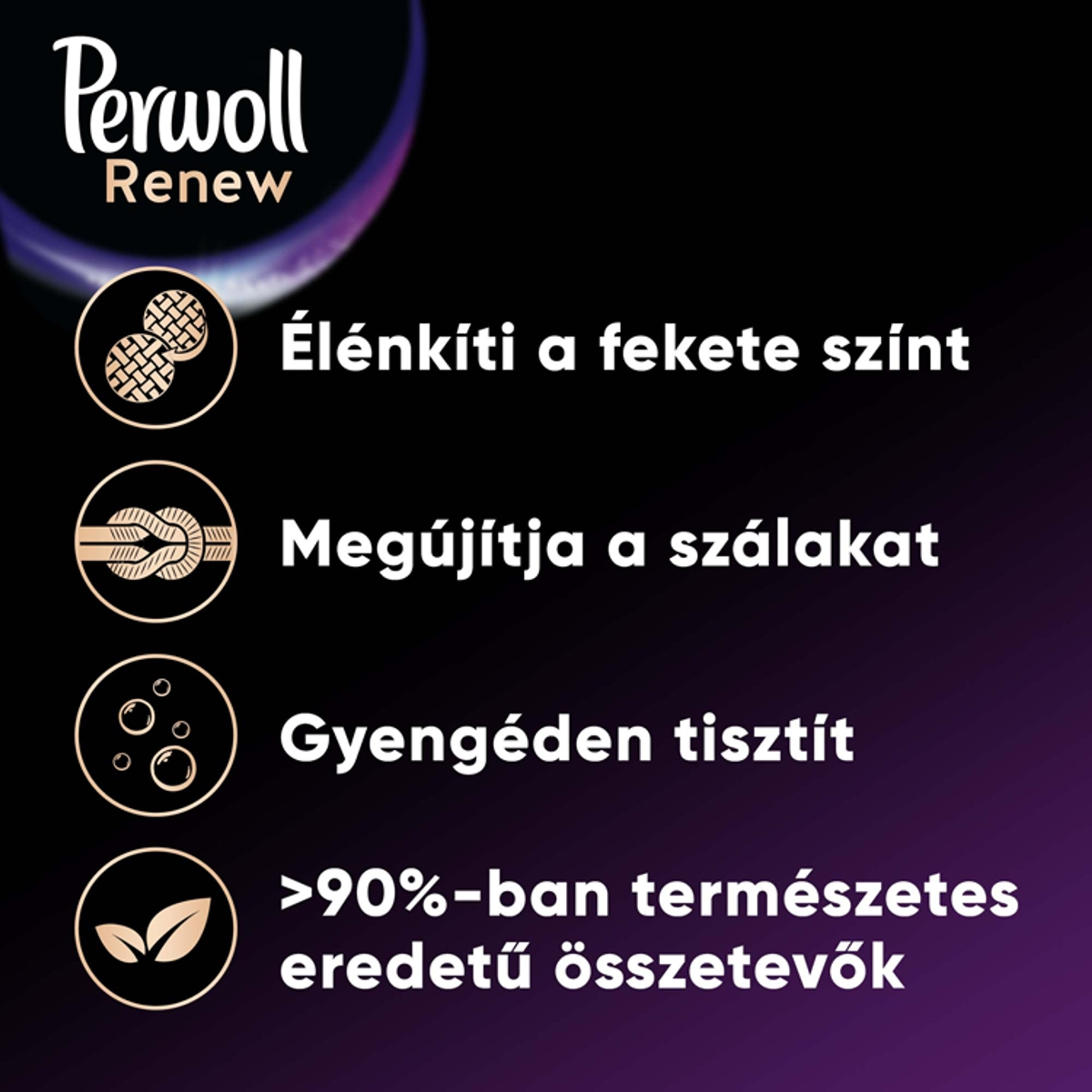 Perwoll Renew Black finommosószer 54 mosás - 2970 ml-3