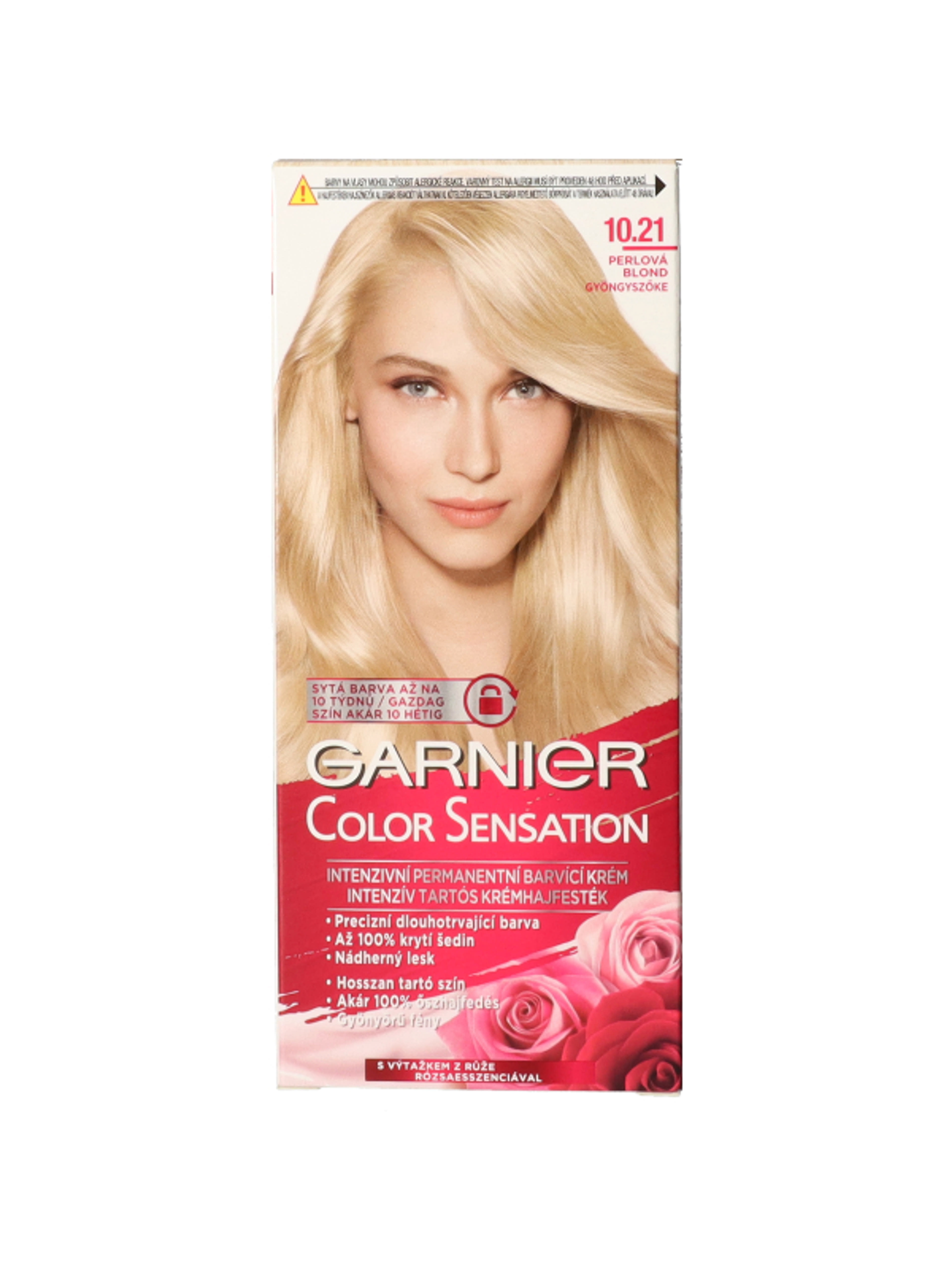 Garnier Color Sensation tartós hajfesték 10.21 Gyöngyszőke - 1 db-1