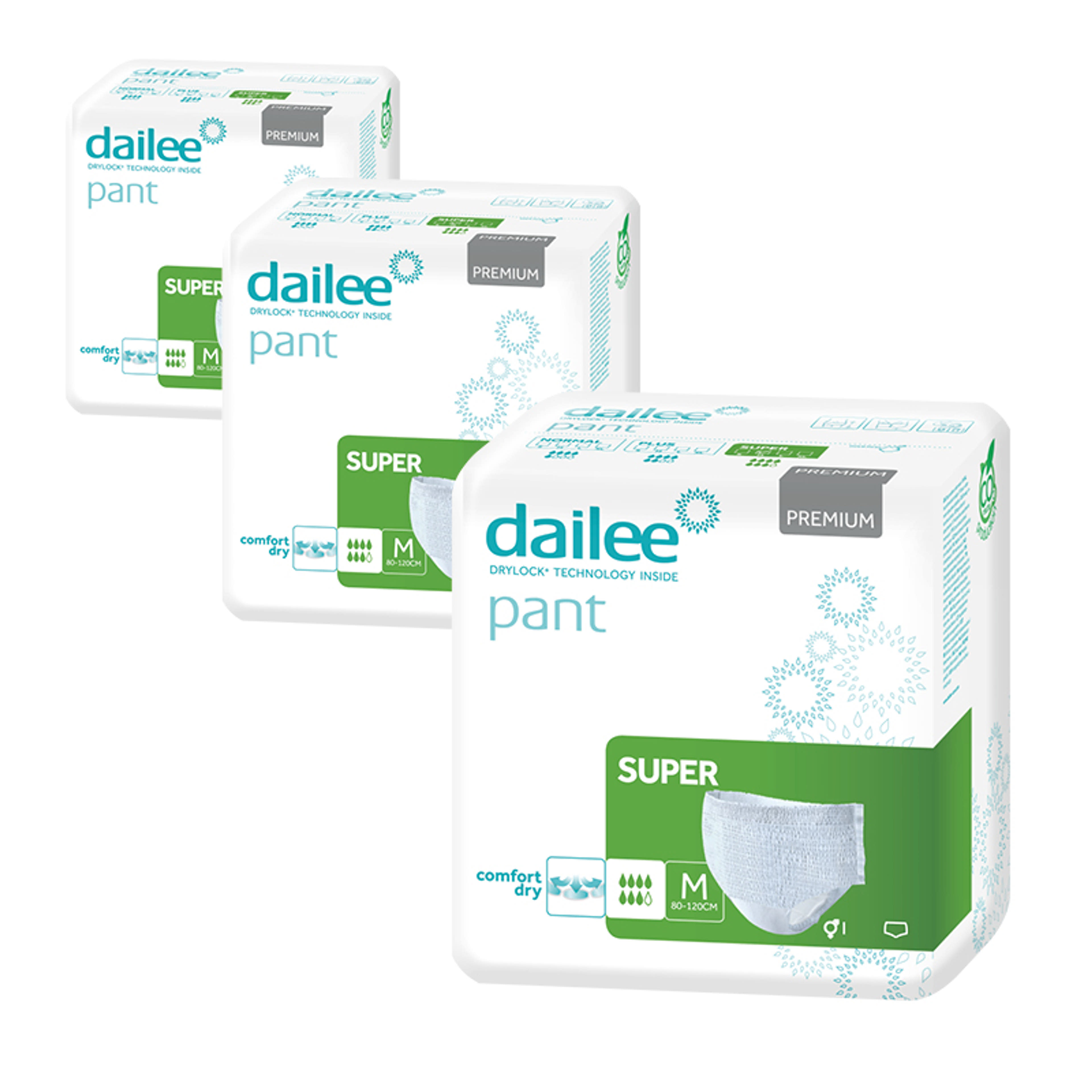 Dailee Pant Premium Super inkontinencia nadrág M-es méret - 3 db-os csomag