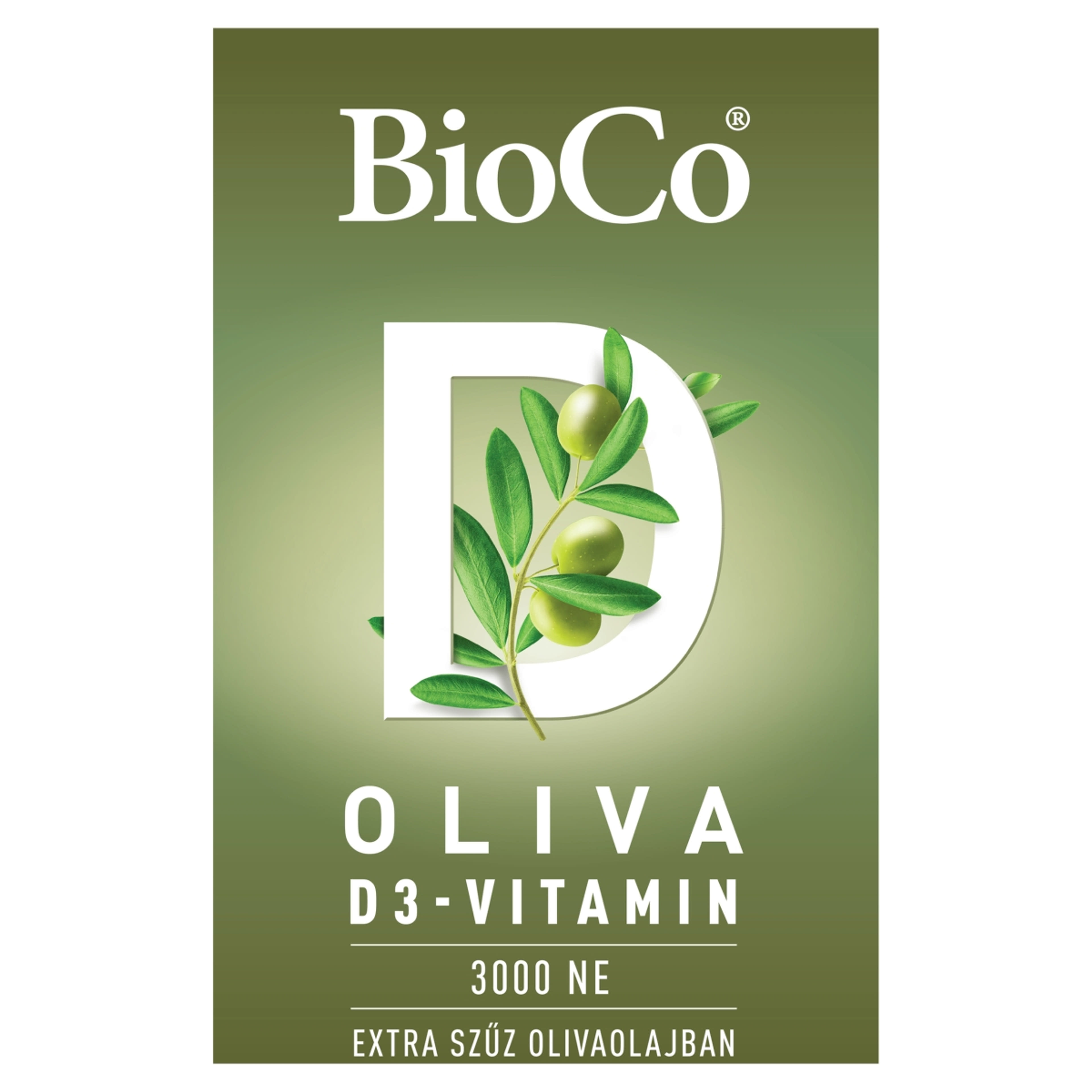 BioCo Oliva D3-vitamin 3000 NE étrend-kiegészítő lágyzselatin kapszula - 60 db-1