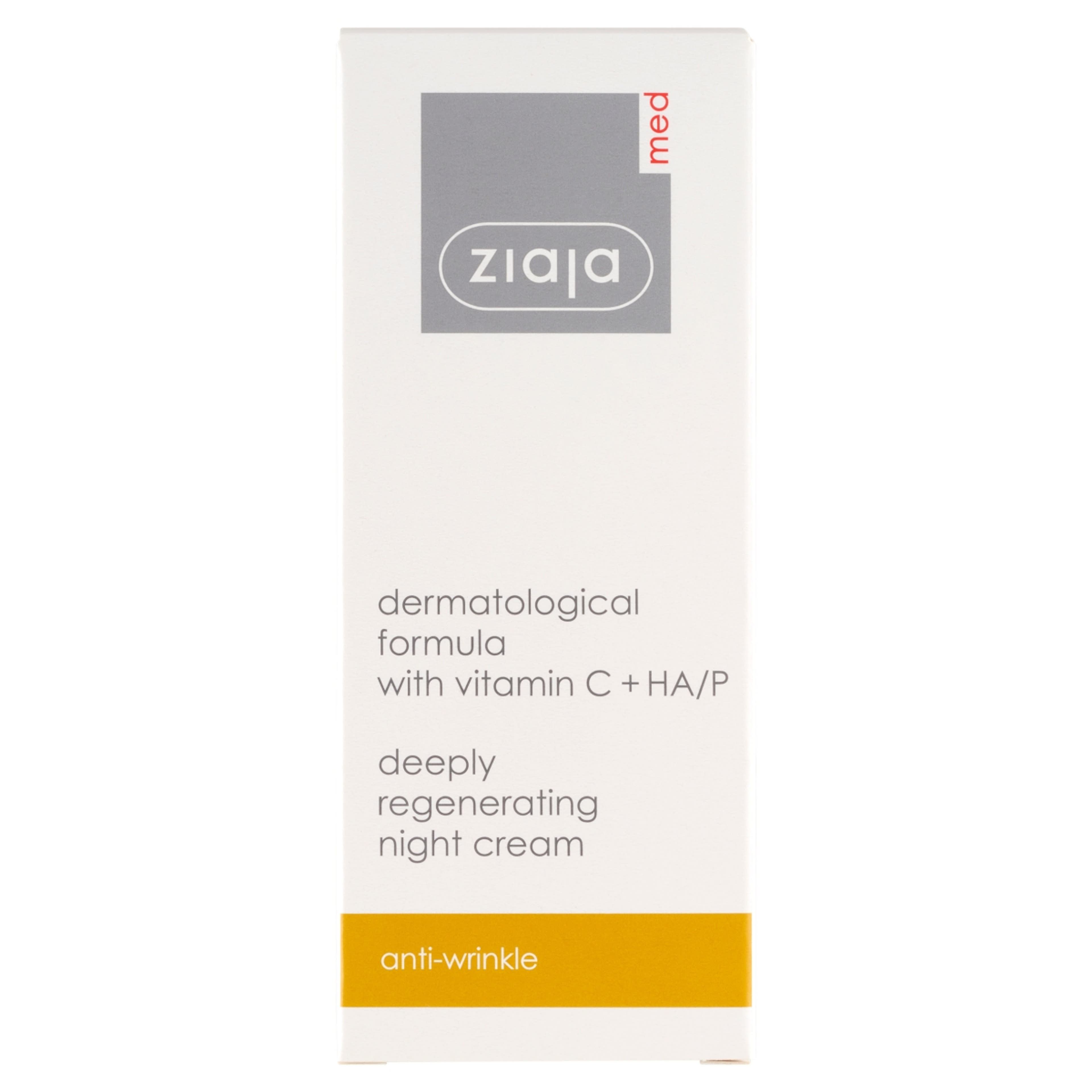 Ziaja Med C-vitaminos ránctalanító, regeneráló éjszakai krém - 50 ml