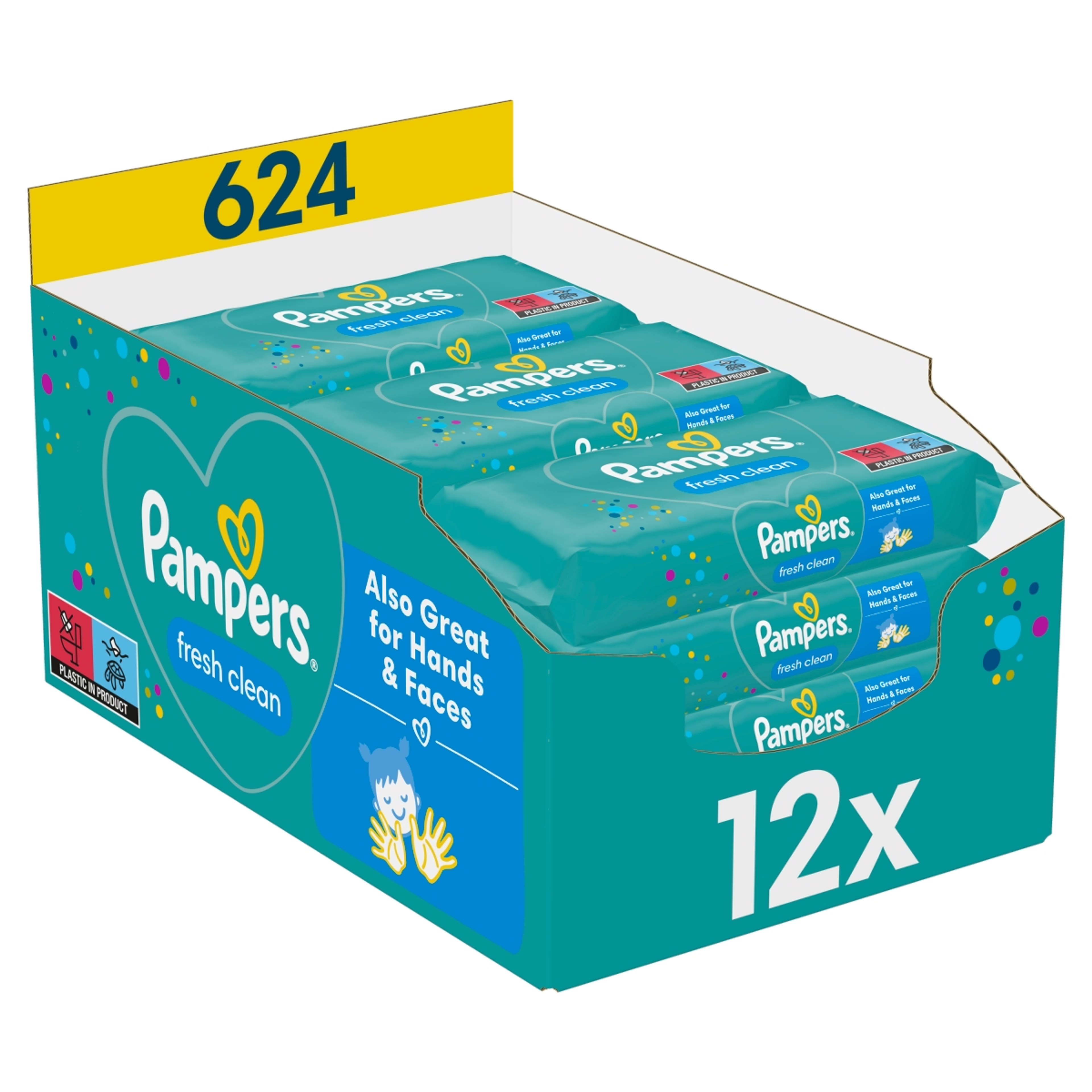Pampers törlőkendő fresh clean (12*52) - 624 db-7