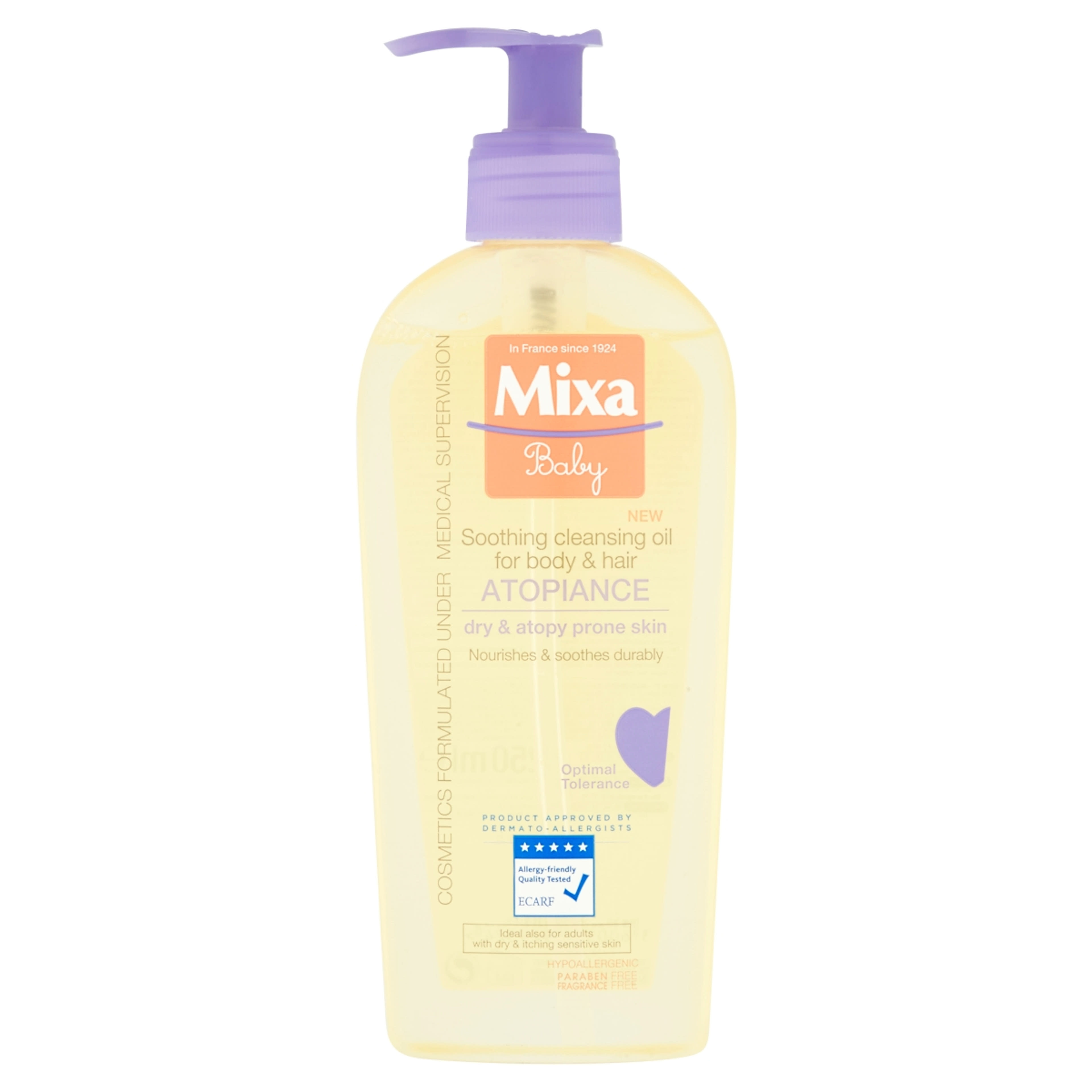 Mixa Baby nyugtató, tisztító olaj atópiára hajlamos bőrre - 250 ml-1