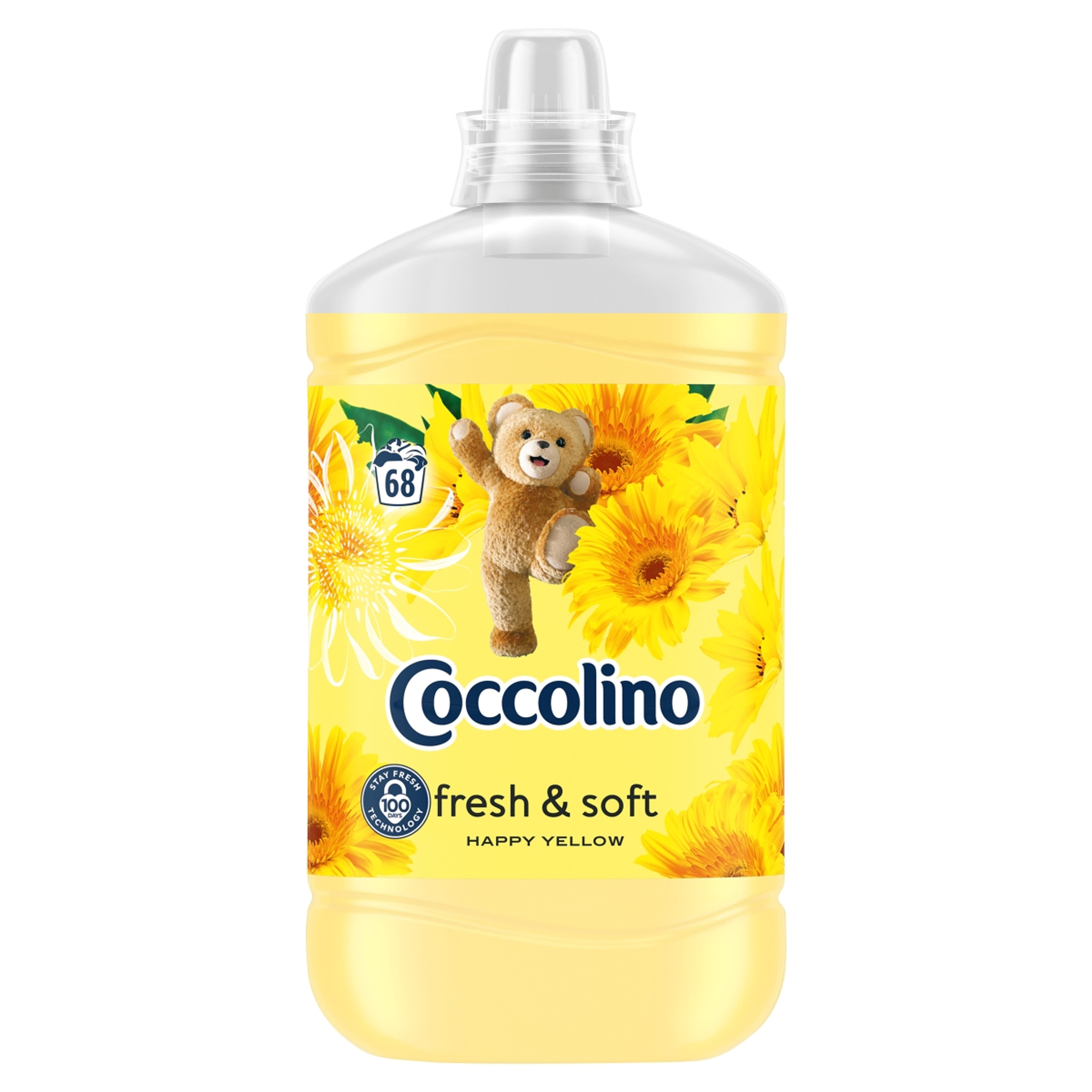 Coccolino Fresh & Soft Happy Yellow öblítő koncentrátum 68 mosás - 1700 ml
