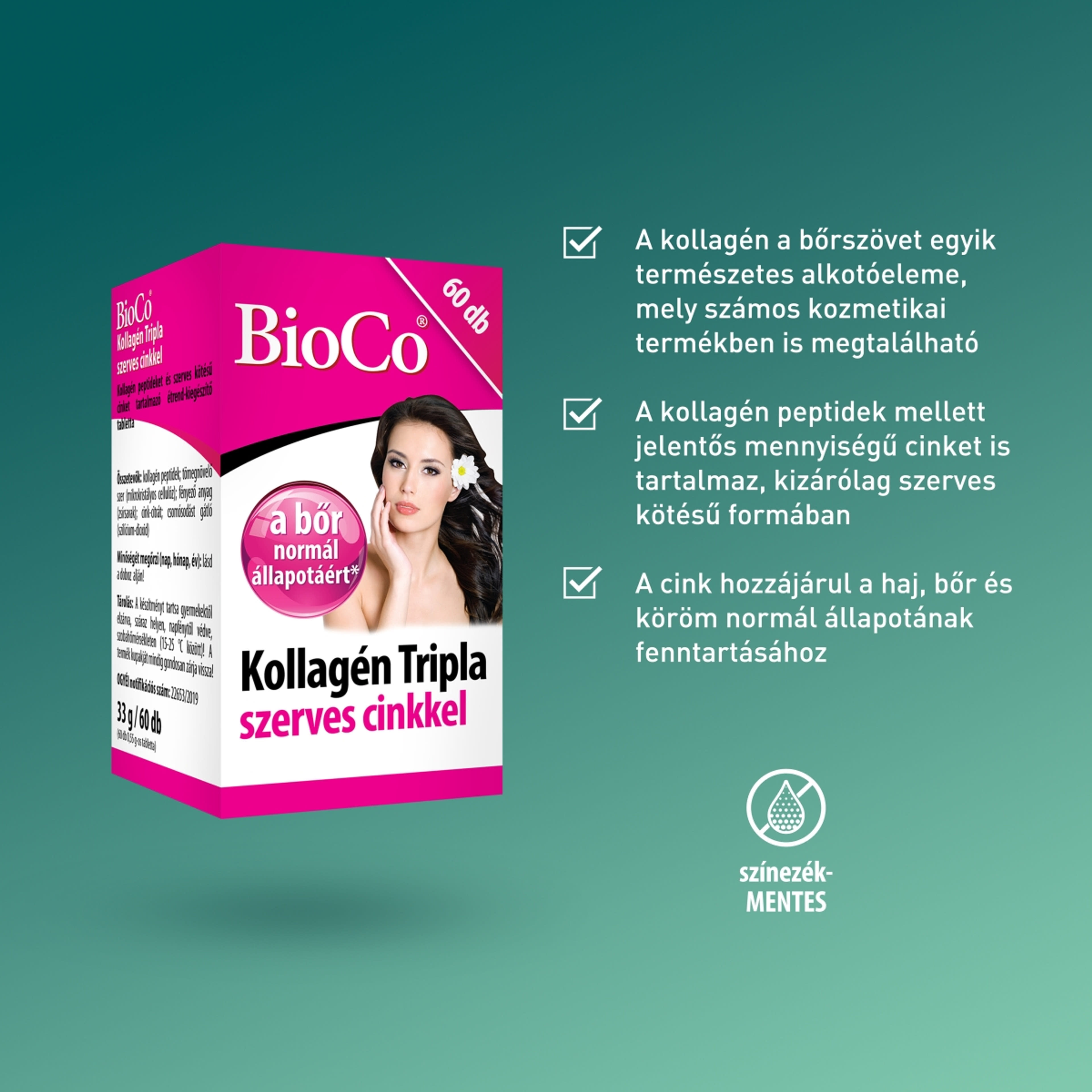Bioco Kollagén Tripla étrenkiegészítő tabletta - 60 db-4