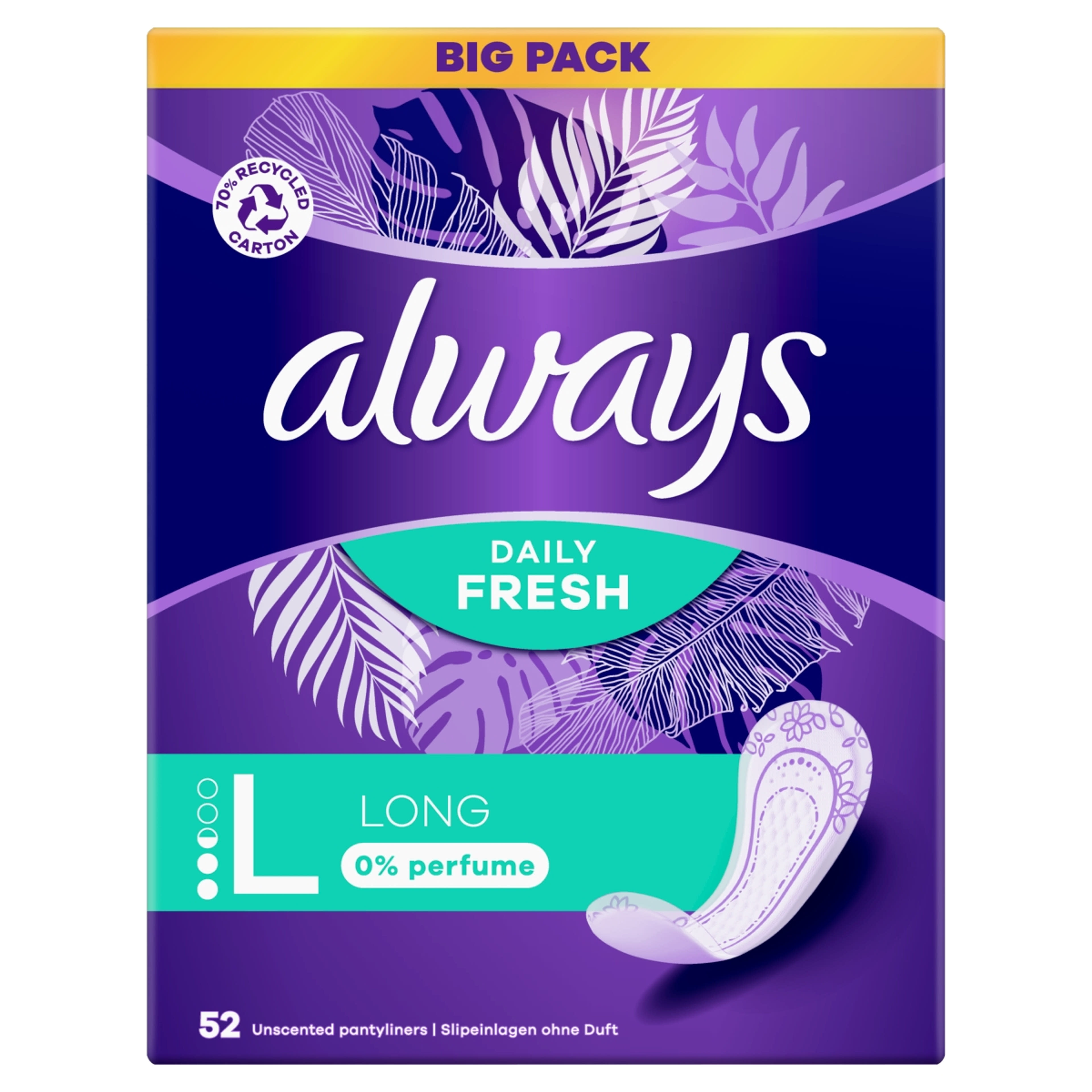 Always Daily Fresh Long tisztasági betét - 52 db