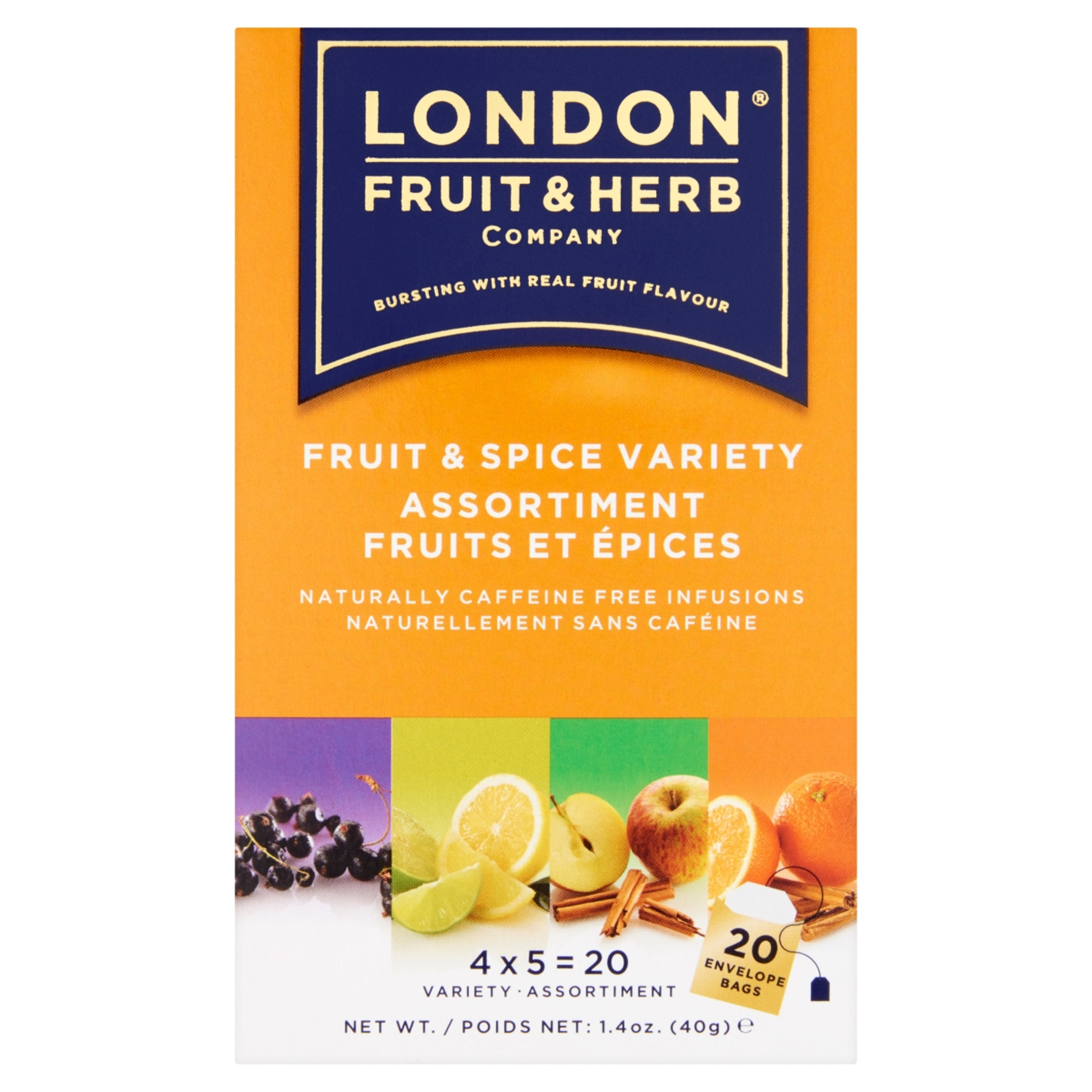 London Fruit & Herb Company gyümölcsös-fűszeres tea 20 filter - 40 g-1