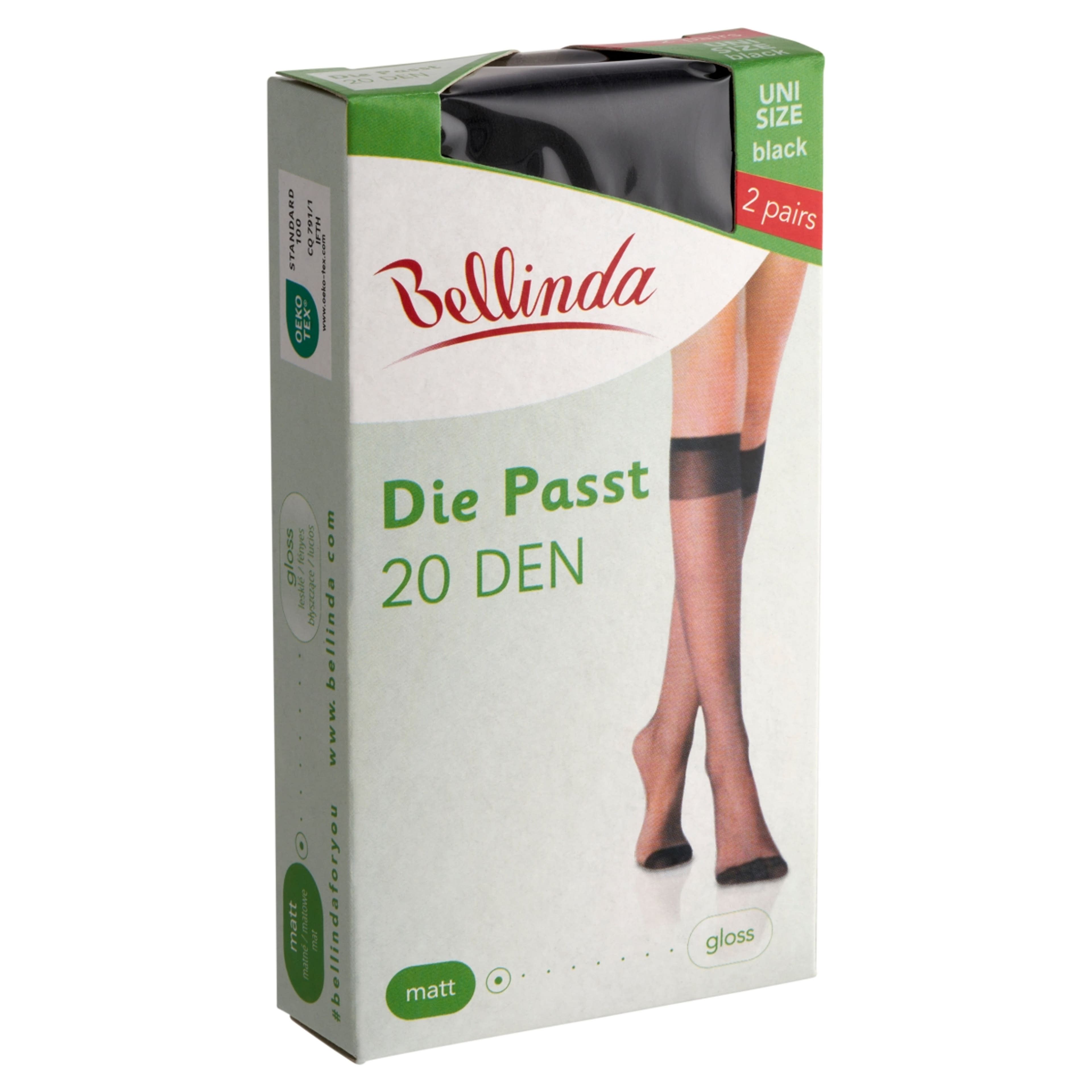Bellinda die passt 20 térdfix fekete - 2 db-2
