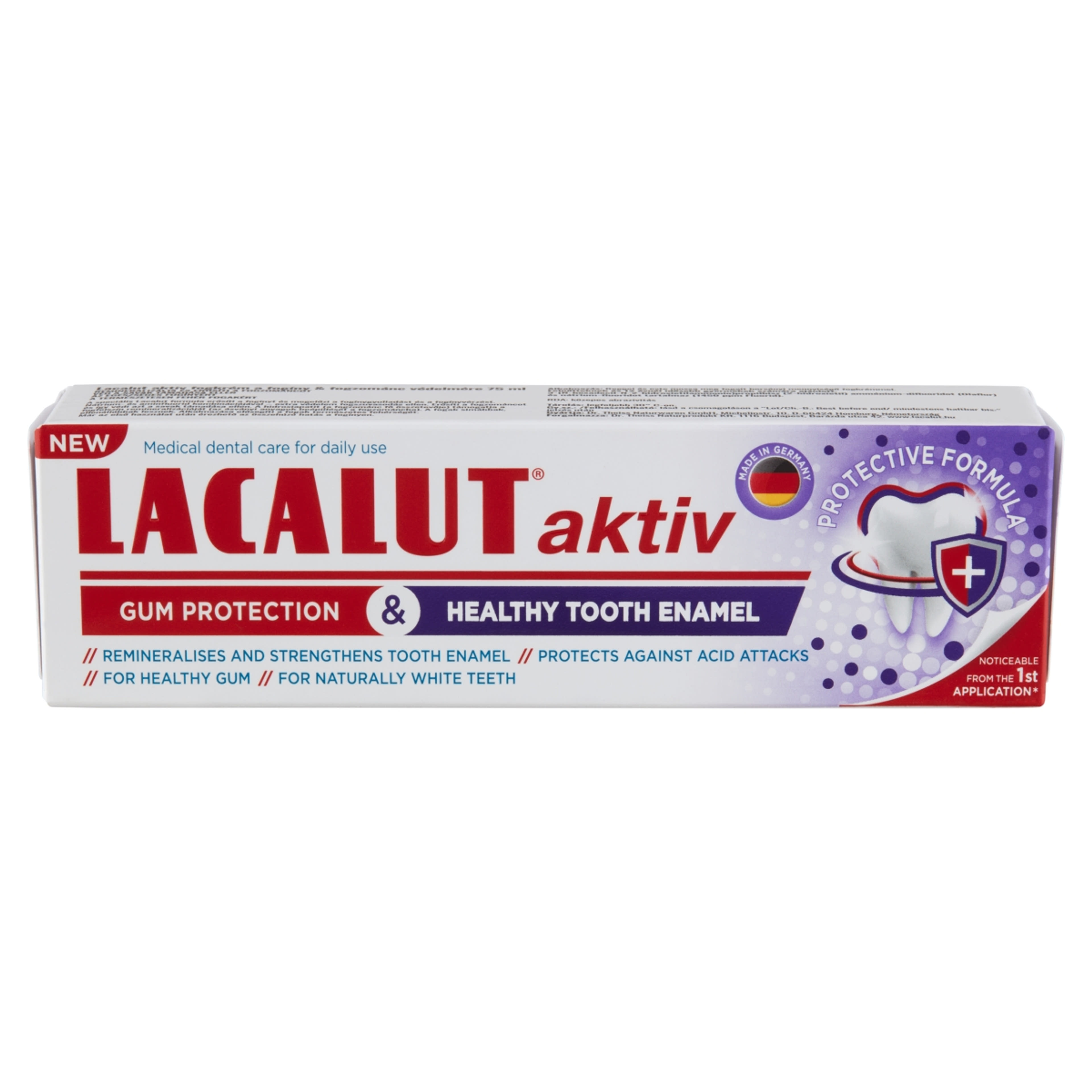 Lacalut Aktív Gum Protection&Healthy Tooth Enamel fogkrém - 75 ml-2