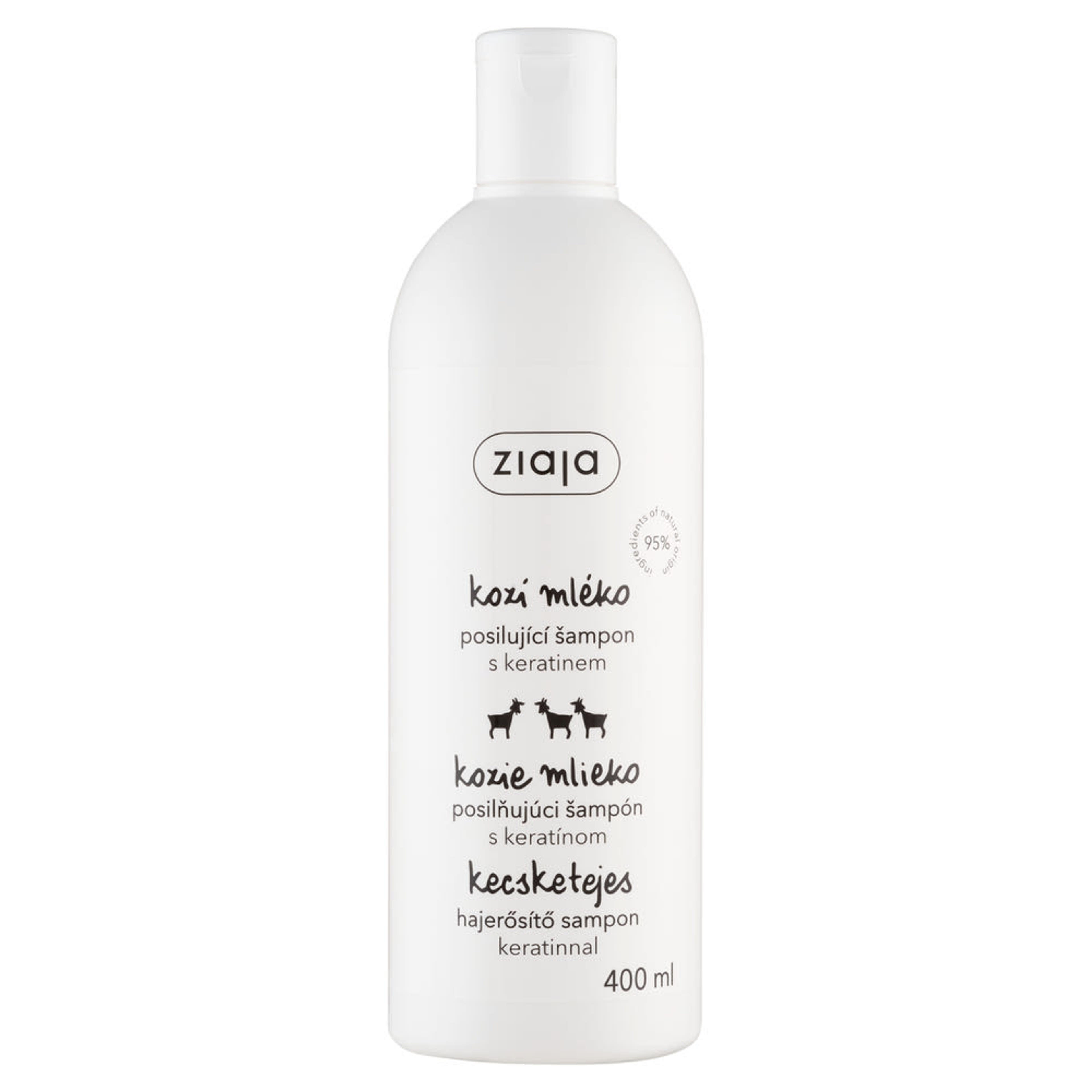 Ziaja kecsketejjel hajerősítő sampon - 400 ml