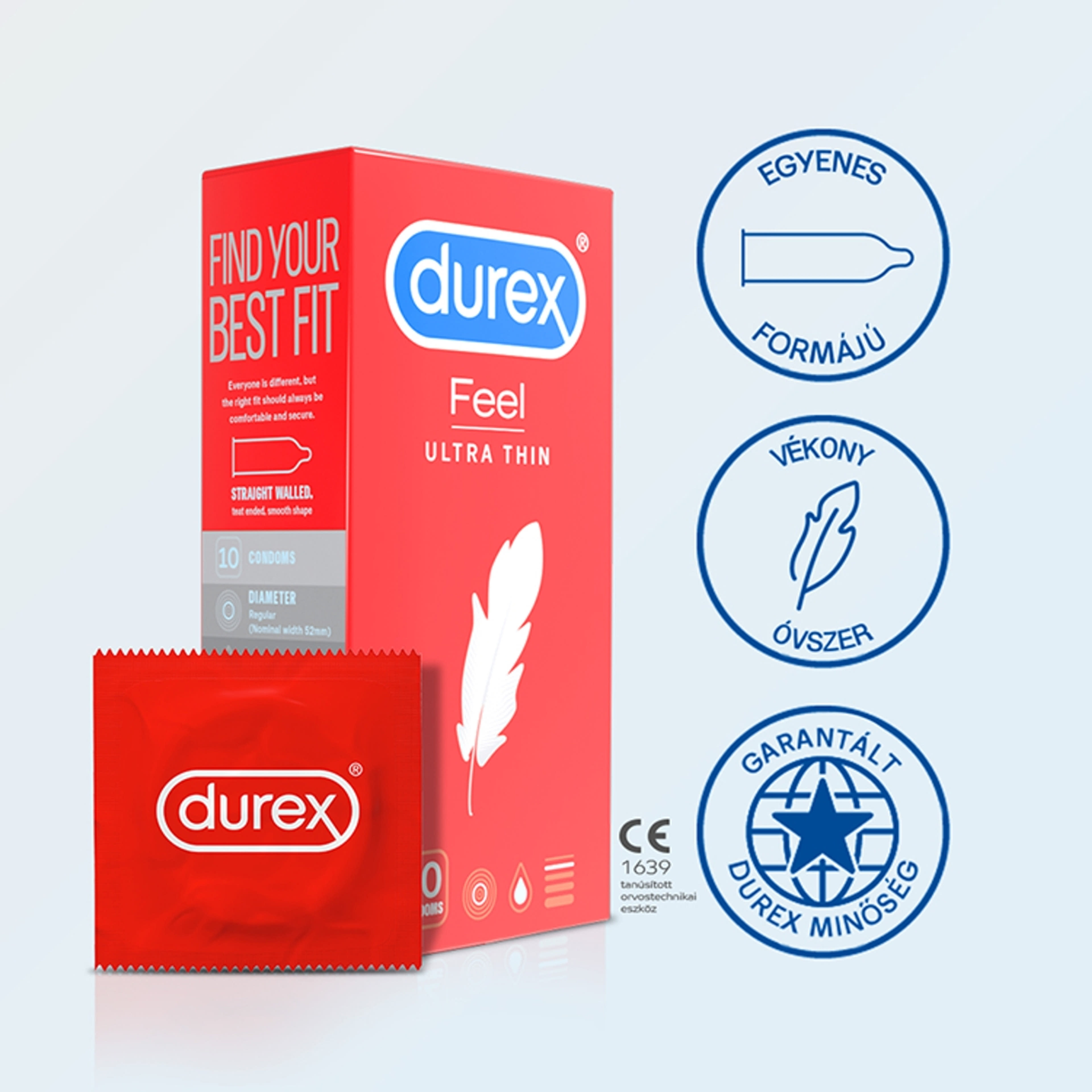 Durex Feel Ultra Thin óvszer - 10 db-4