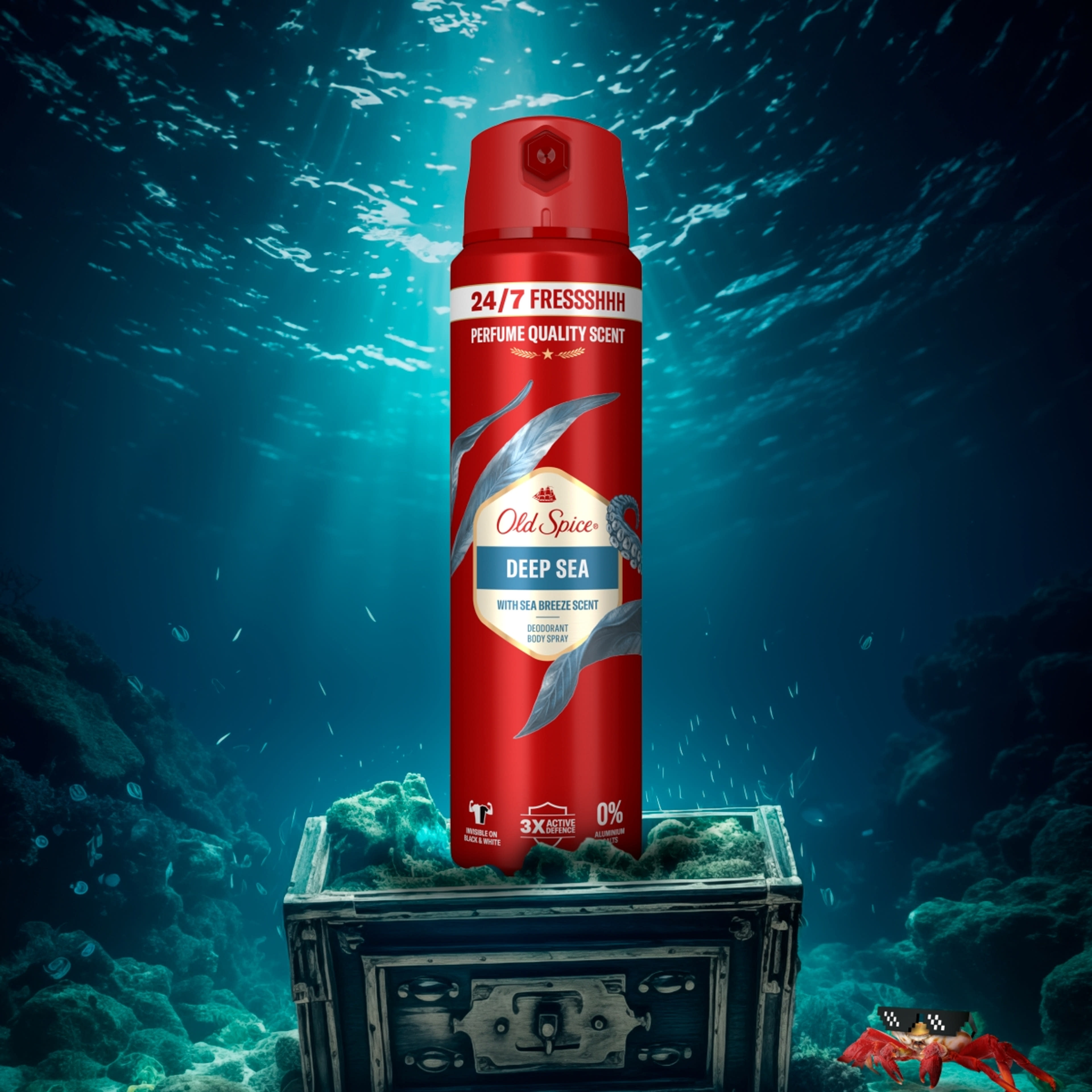 Old Spice Deep Sea dezodor spray férfiaknak - 200 ml-7