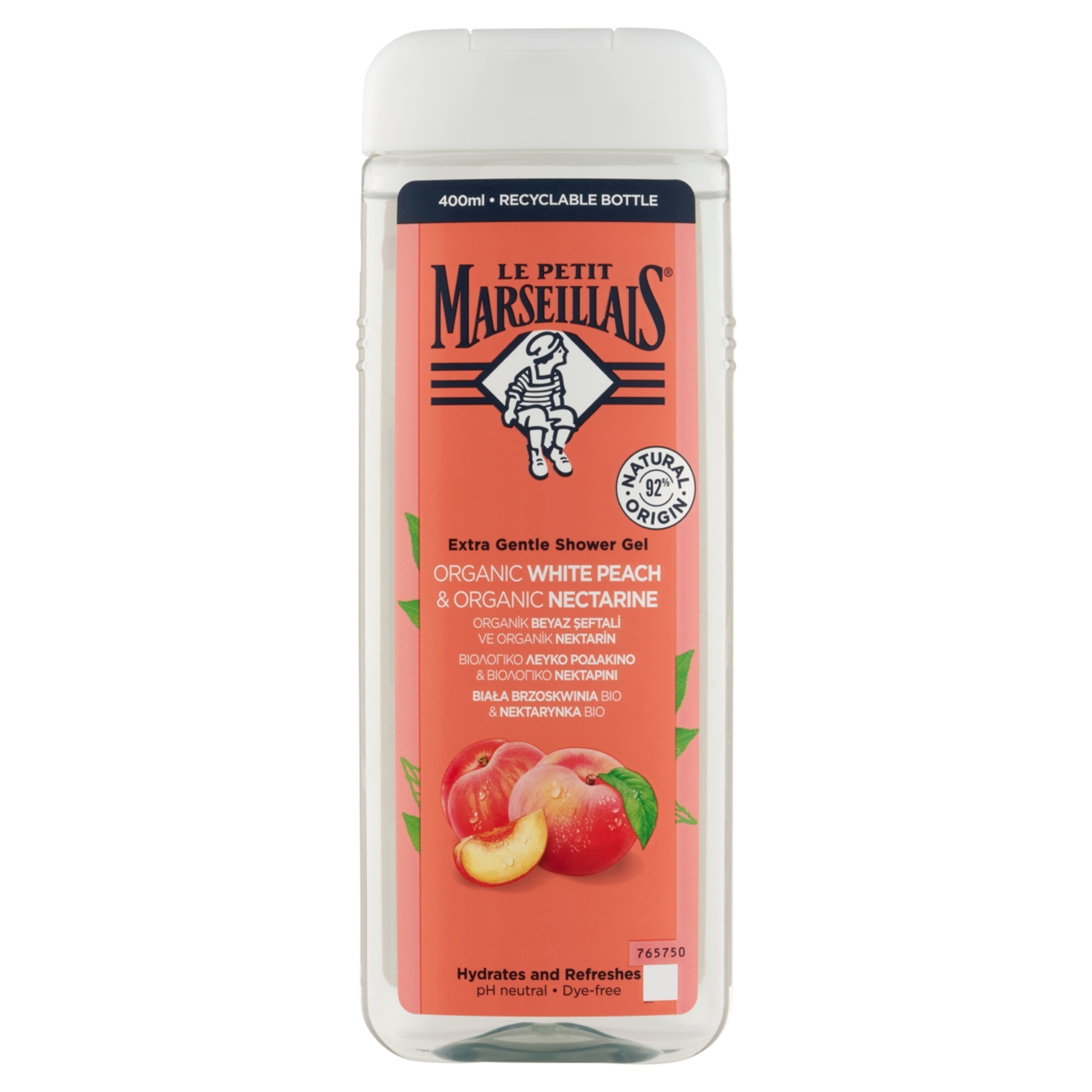 Le Petit Marseillais tusfürdő őszibarack & nektarin - 400 ml