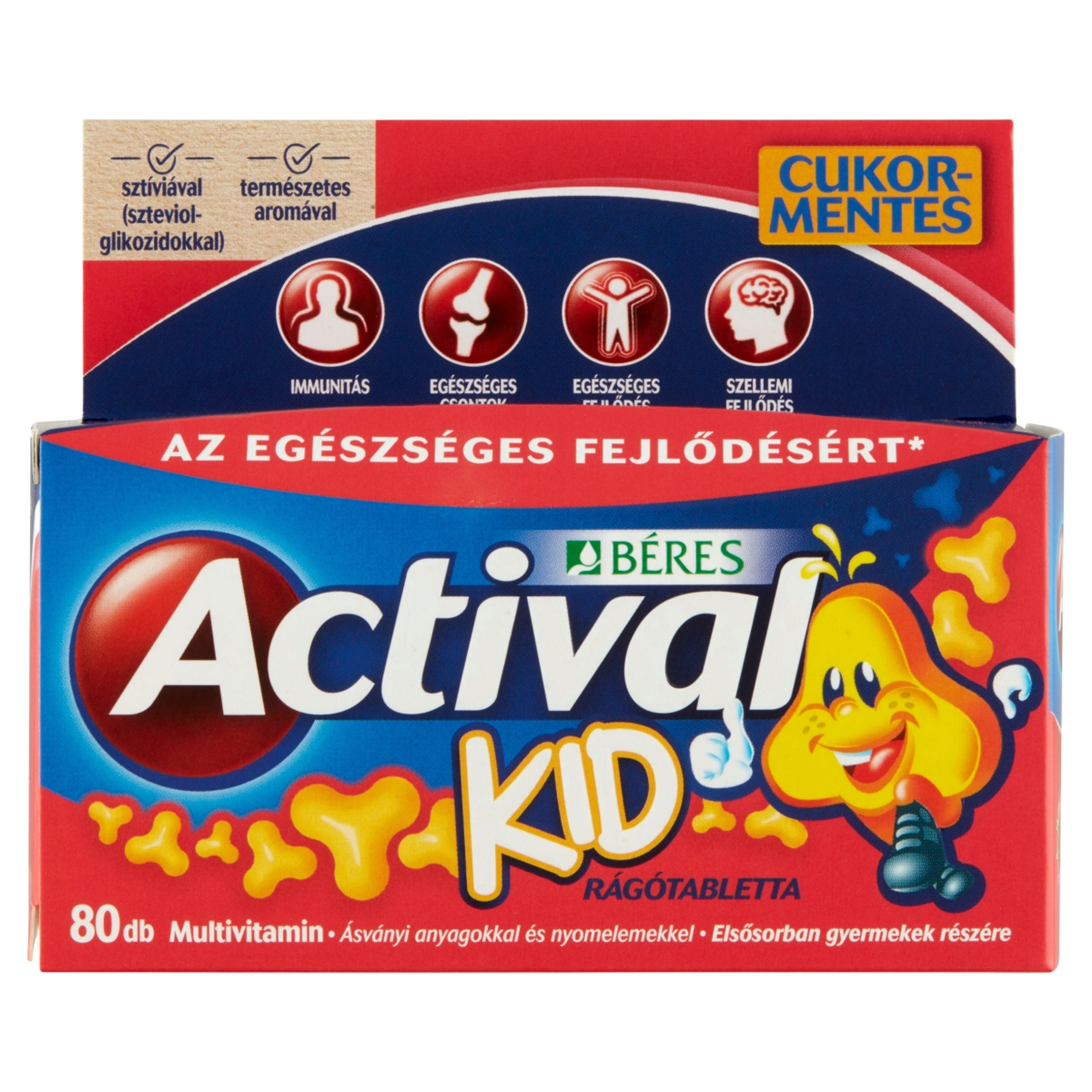 Béres Actival Kid Rágótabletta (60+20) - 80 db