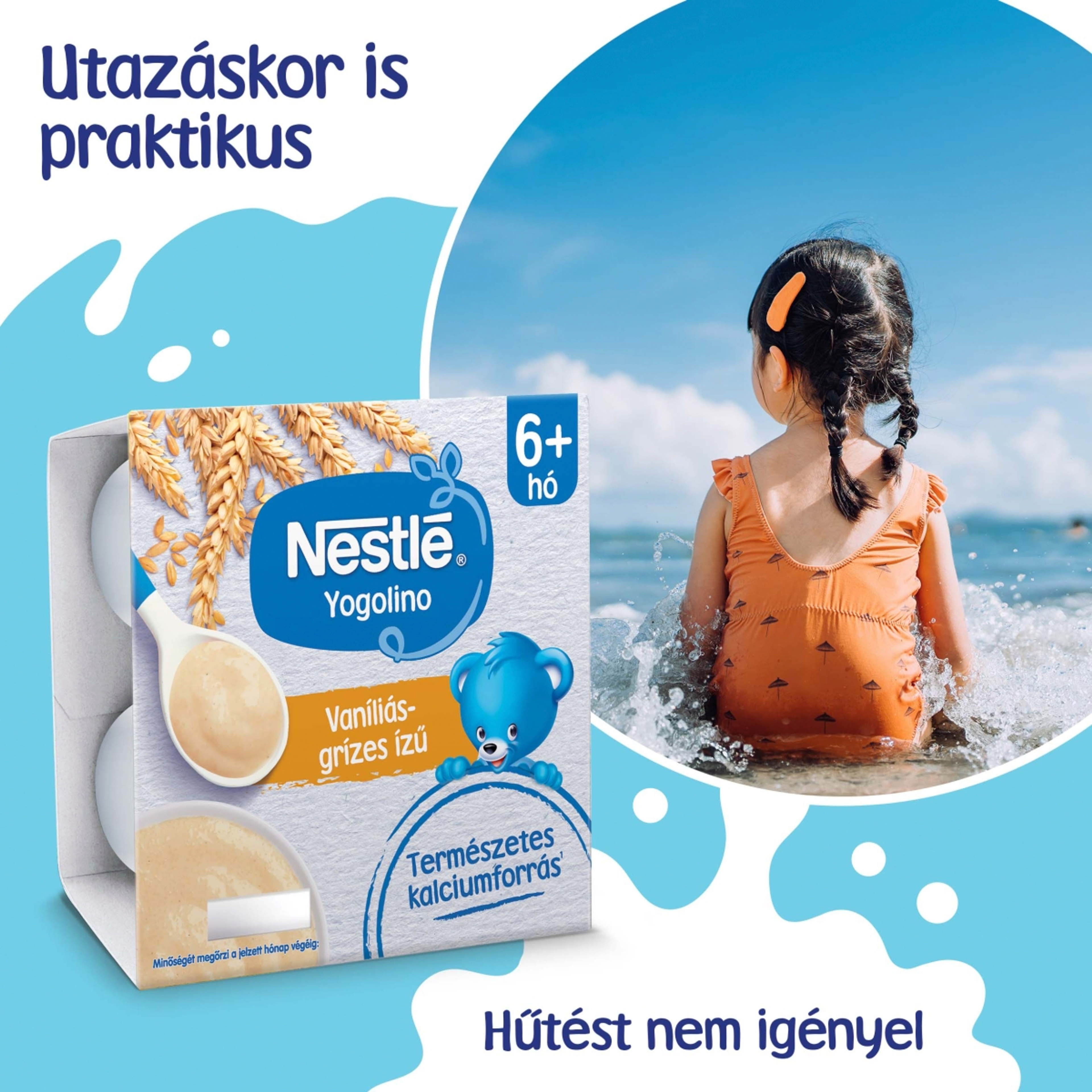 Nestlé Yogolino Bébidesszert Grízes Vaníliás 6 Hónapos Kortól 4*100g - 400 g-5
