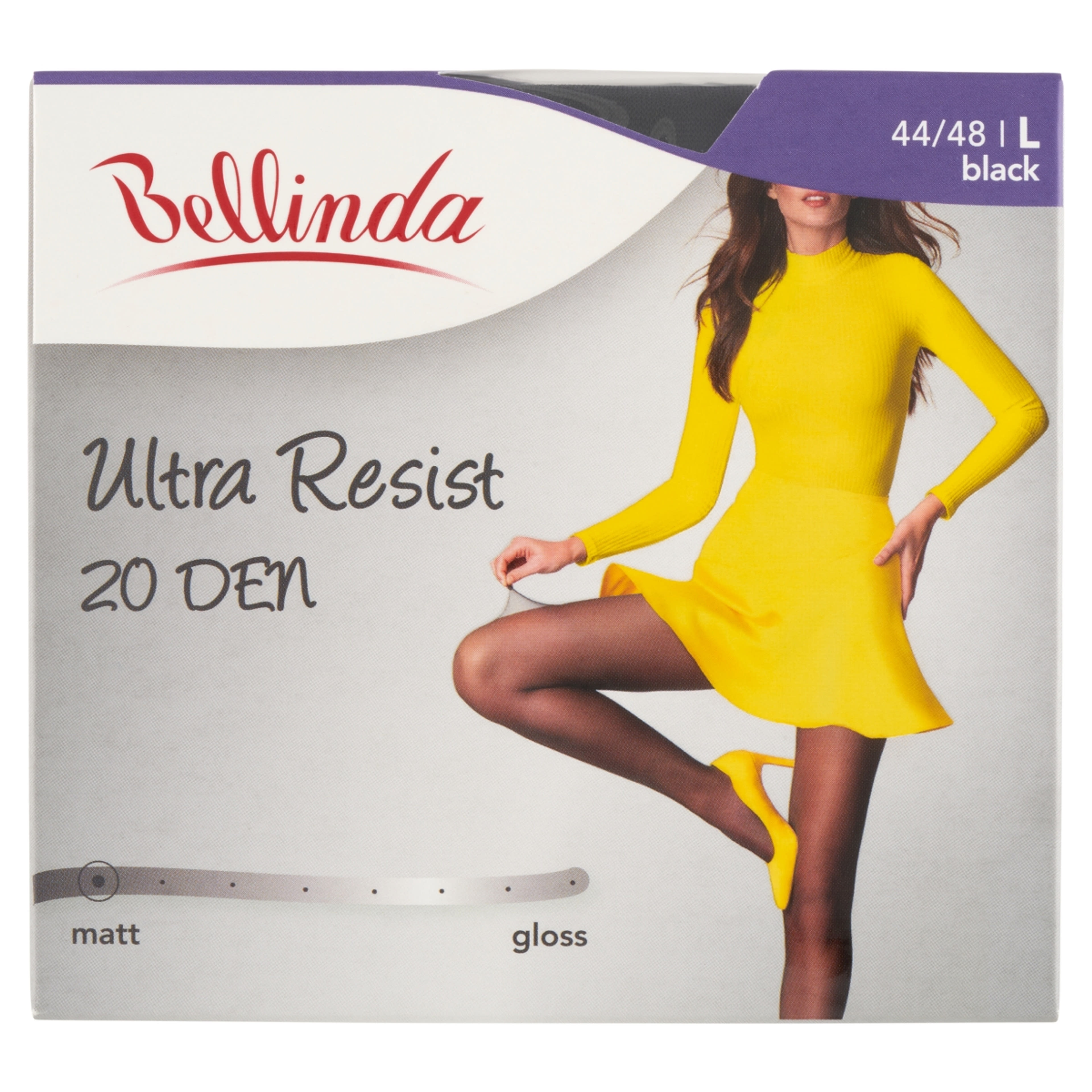 Bellinda Ultra Resist harisnya 20Den /fekete L - 1 db-1