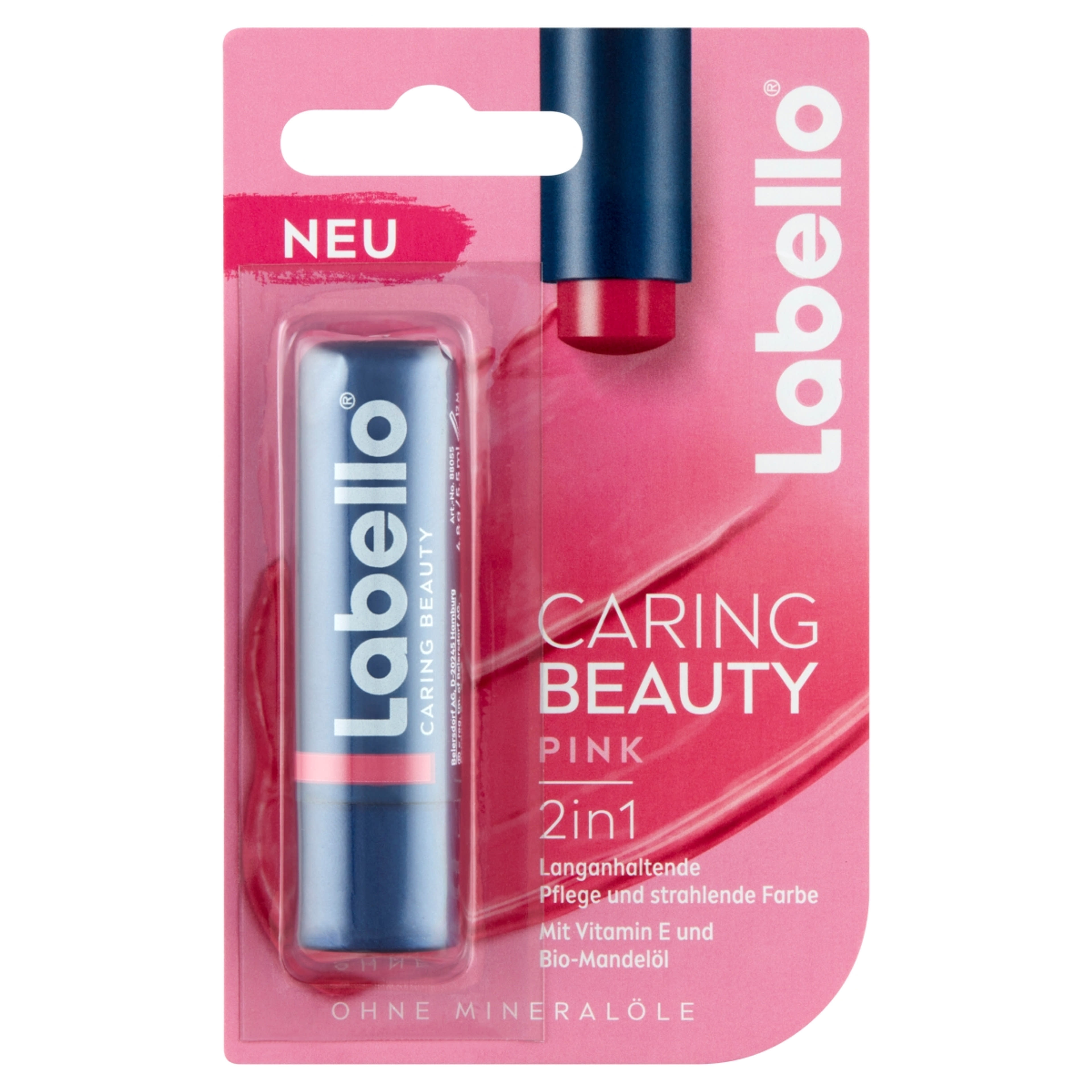 Labello Caring Beauty Pink színezett ajakápoló - 4,8 g