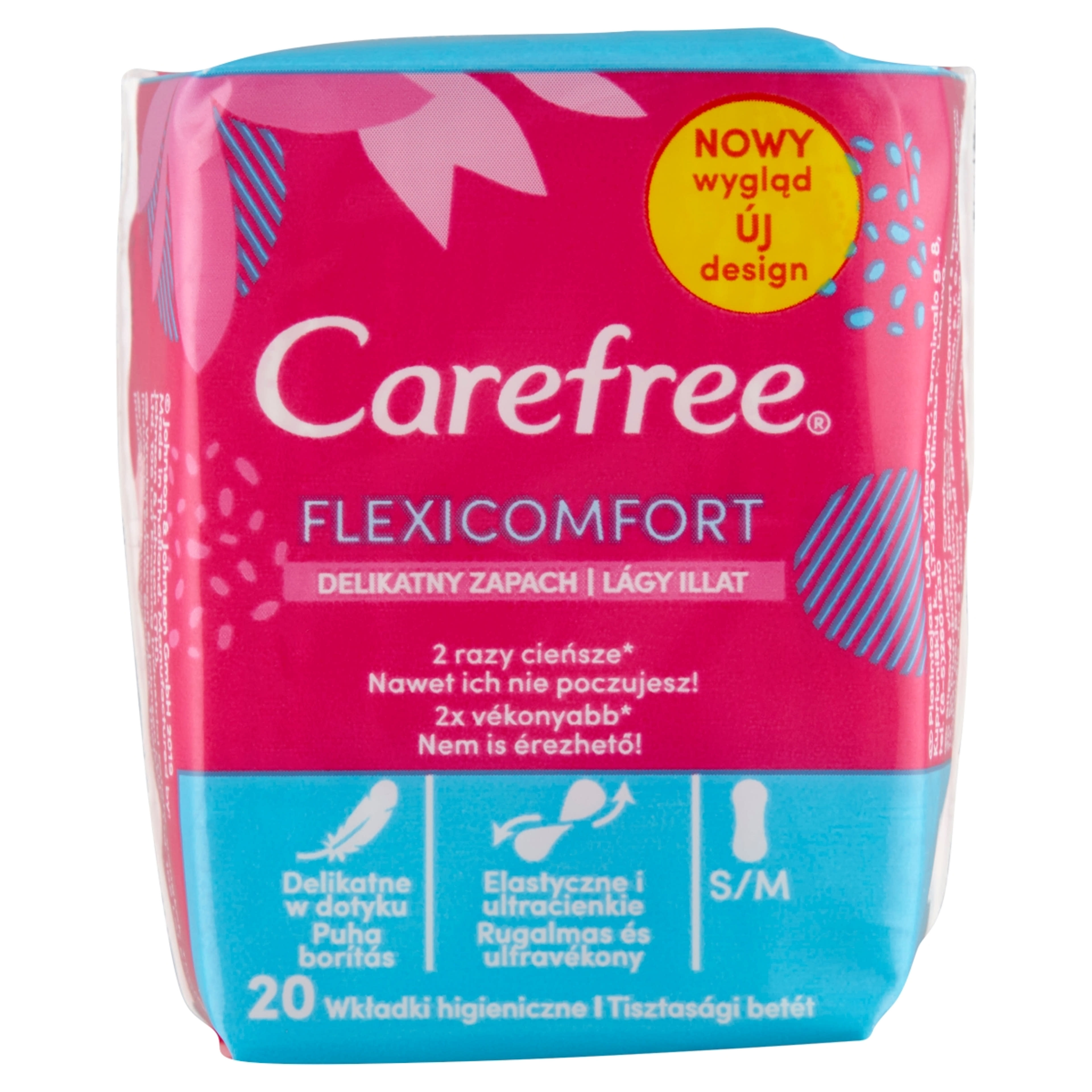 Carefree FlexiComfort tisztasági betét lágy illattal - 20 db